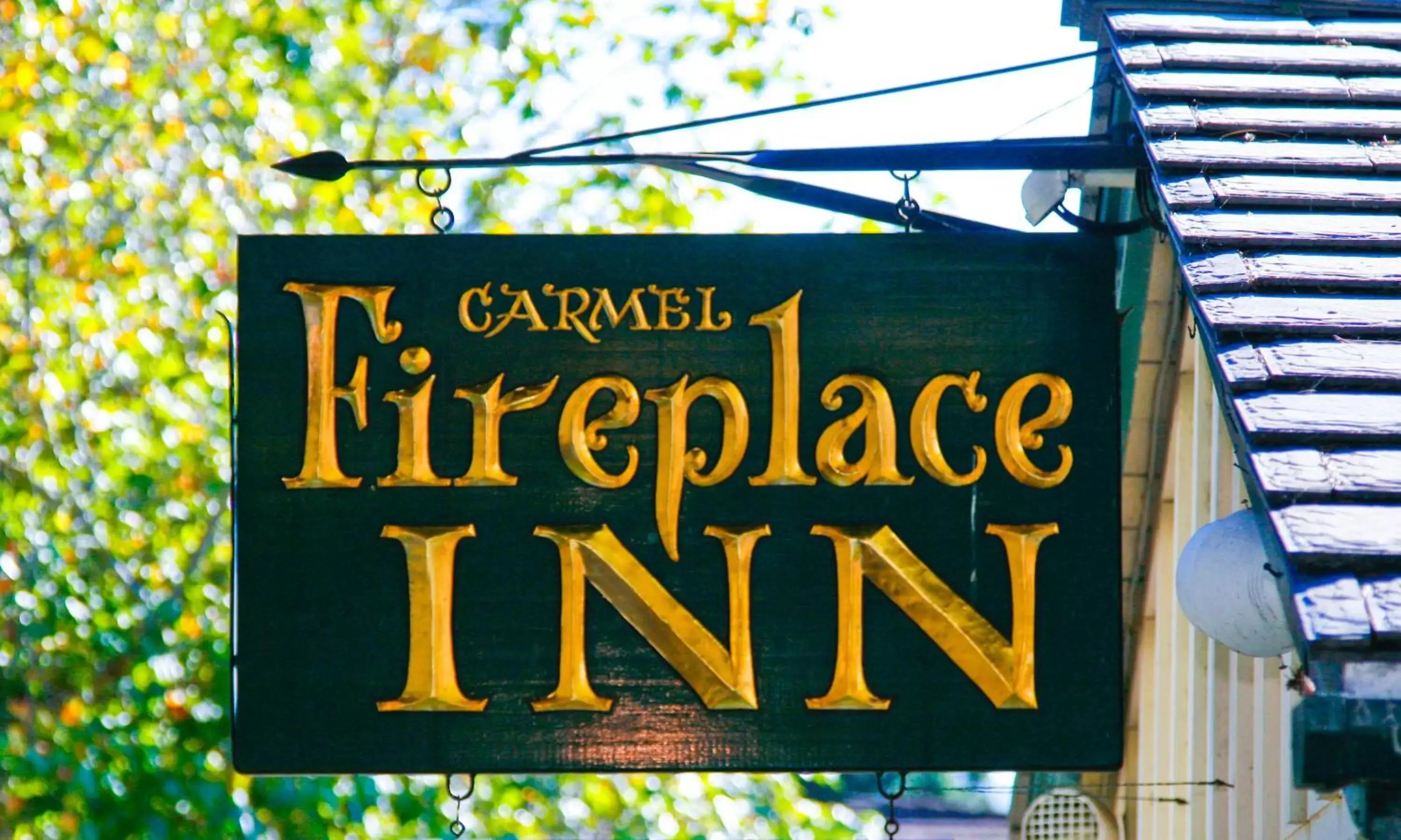 Facade/entrance, Logo/Certificate/Sign/Award in Carmel Fireplace Inn