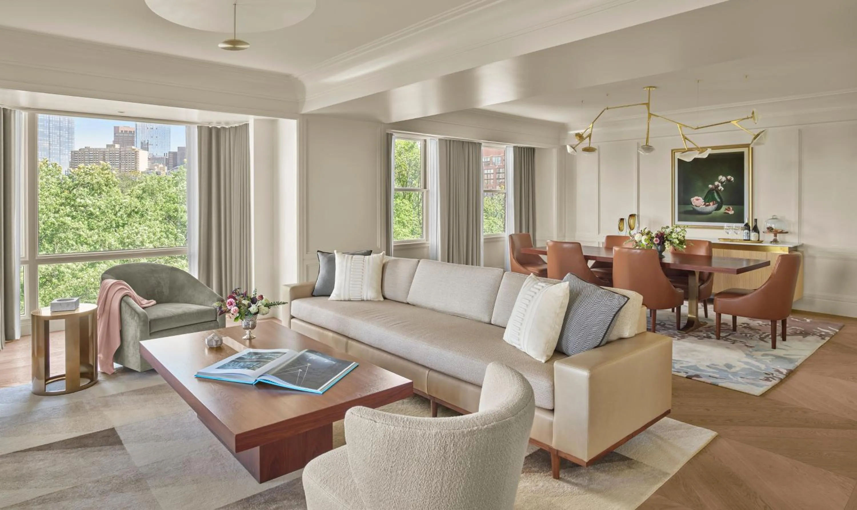 Living room in The Newbury Boston