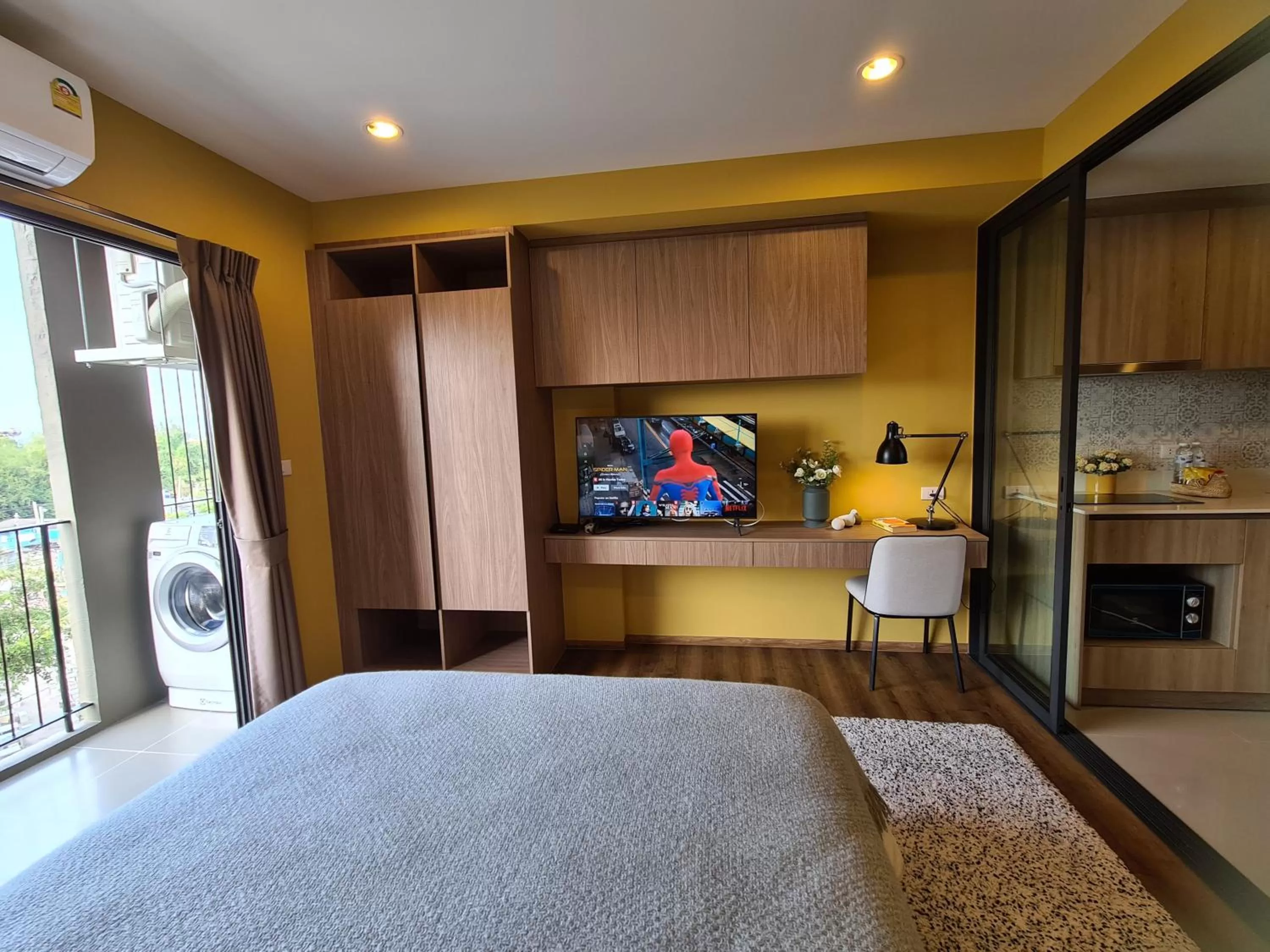 TV and multimedia, Bed in Huahin mountain view room near the beach