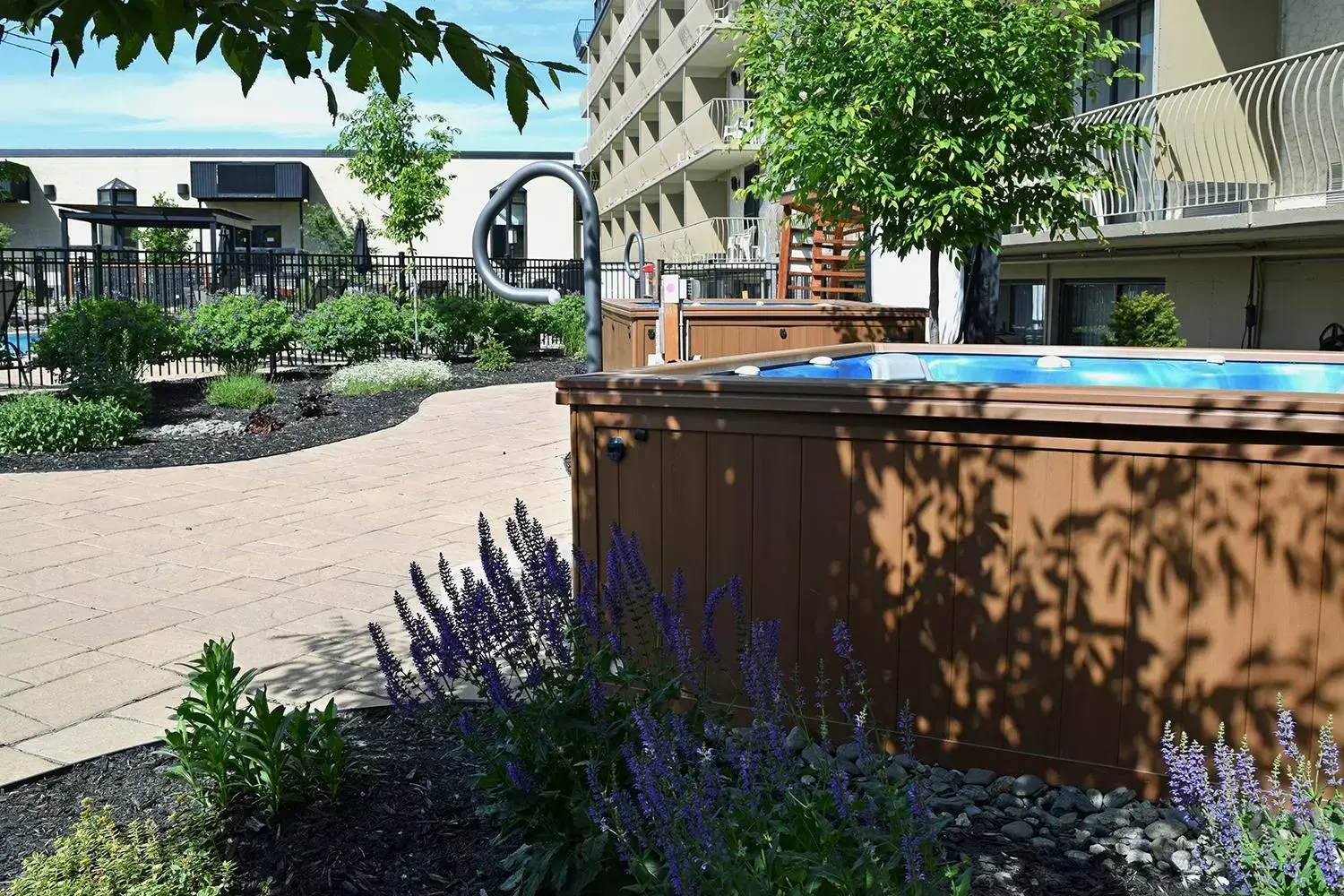 Garden in Hôtel Castel