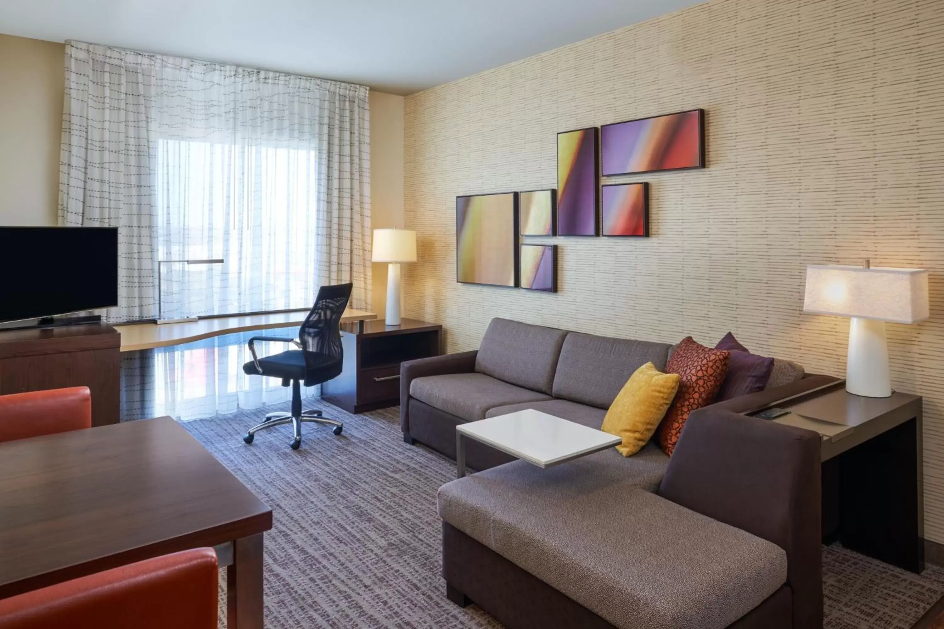 Living room, Seating Area in Residence Inn by Marriott Philadelphia Airport