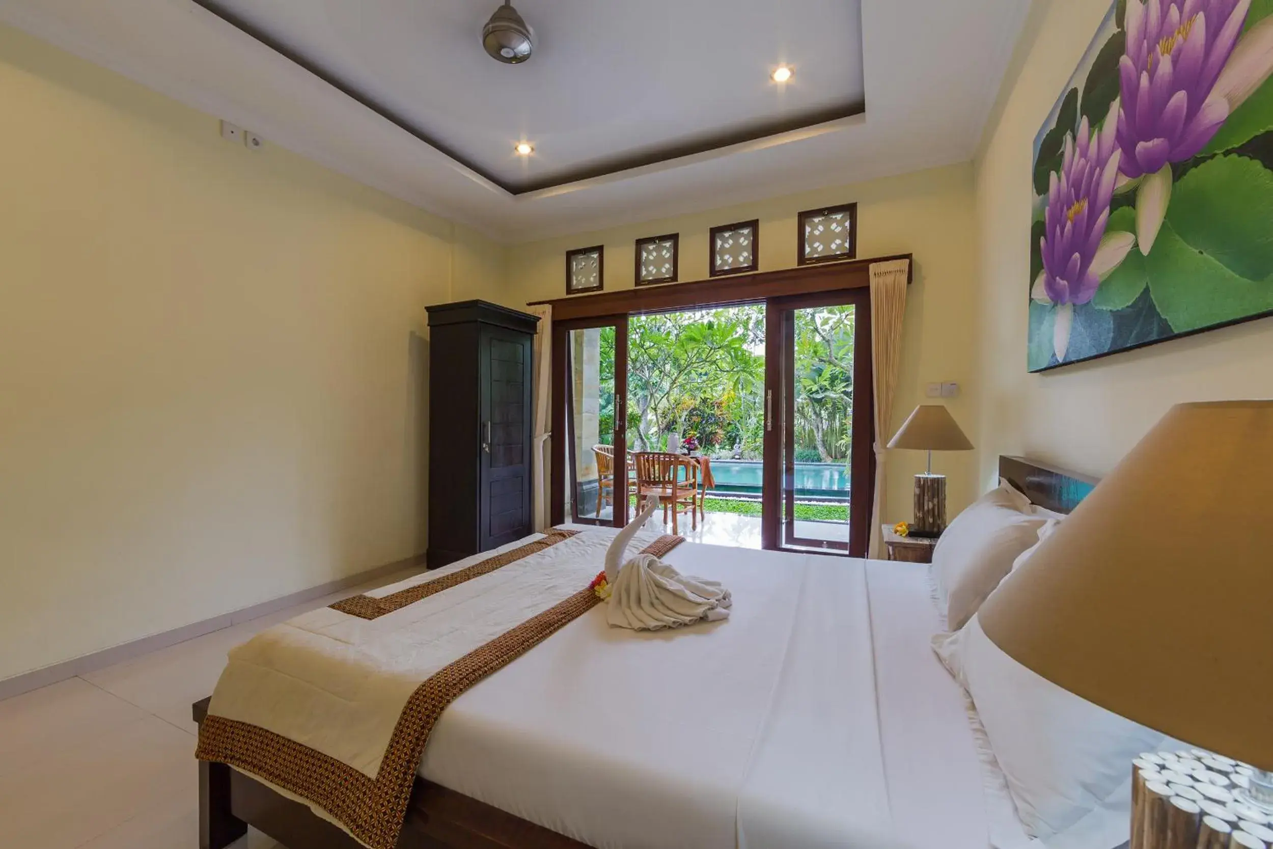 Bed in Padma Ubud Retreat