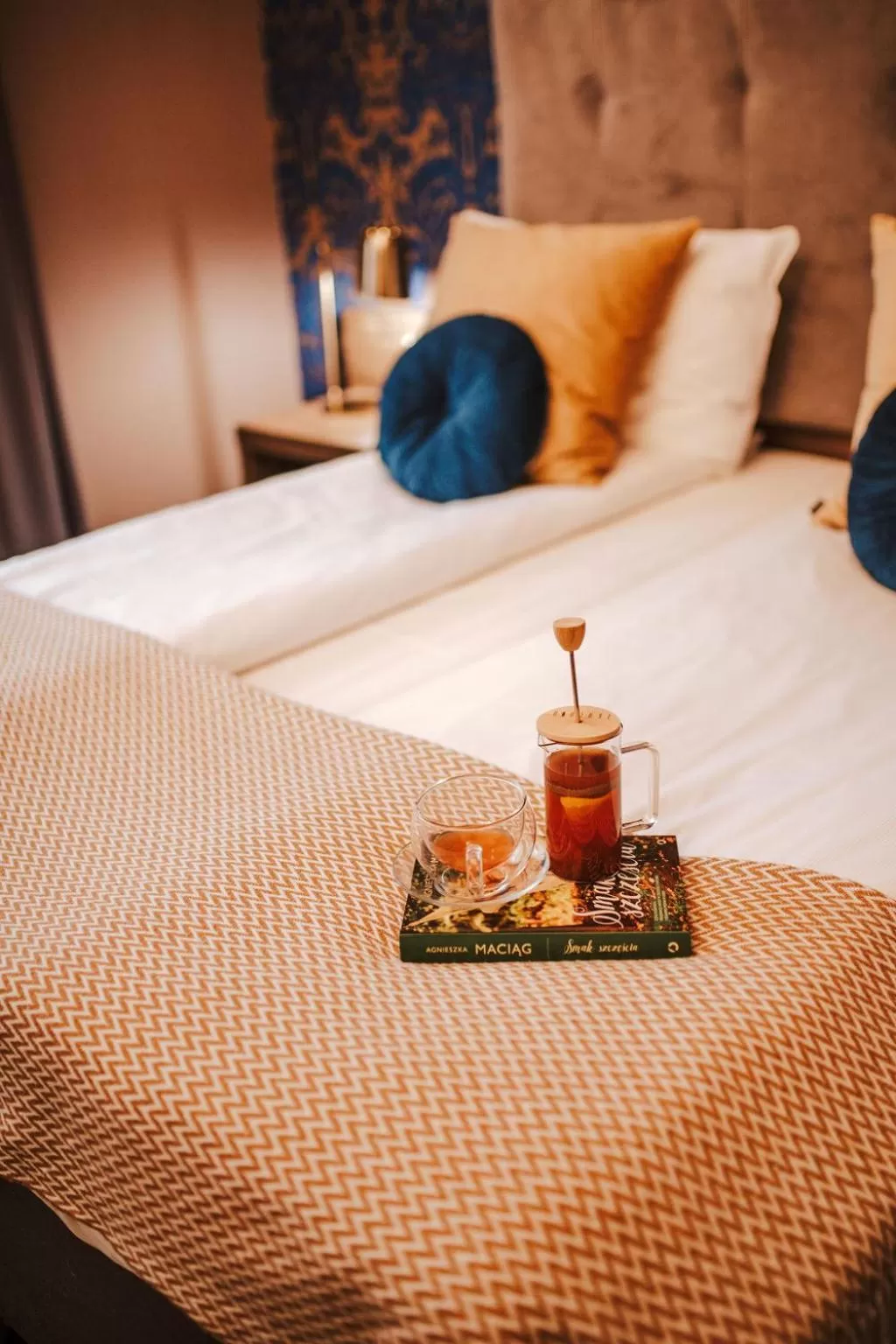 Bed in Hotel Dębowy Biowellness & SPA Góry Sowie