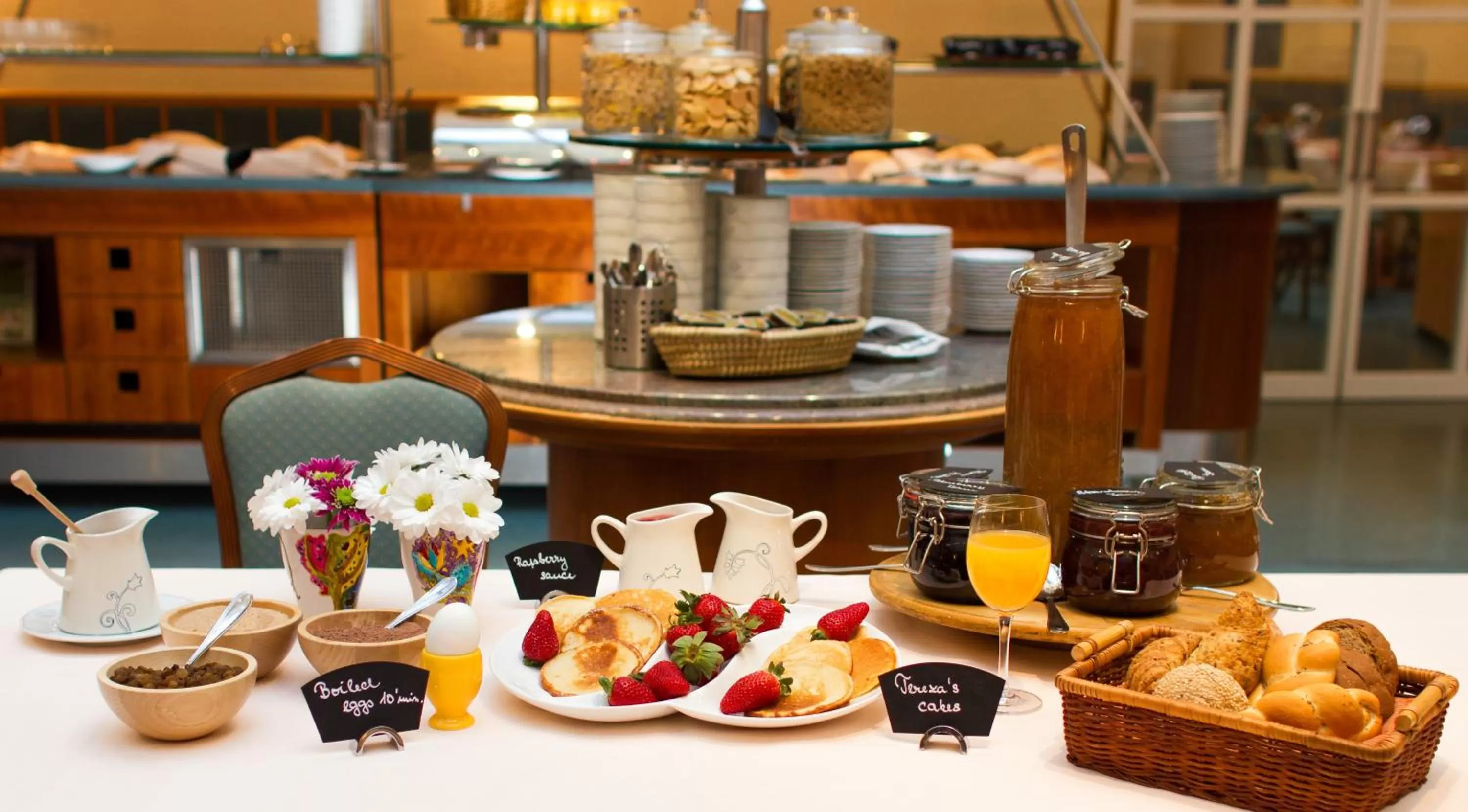 Buffet breakfast in Adria Hotel Prague