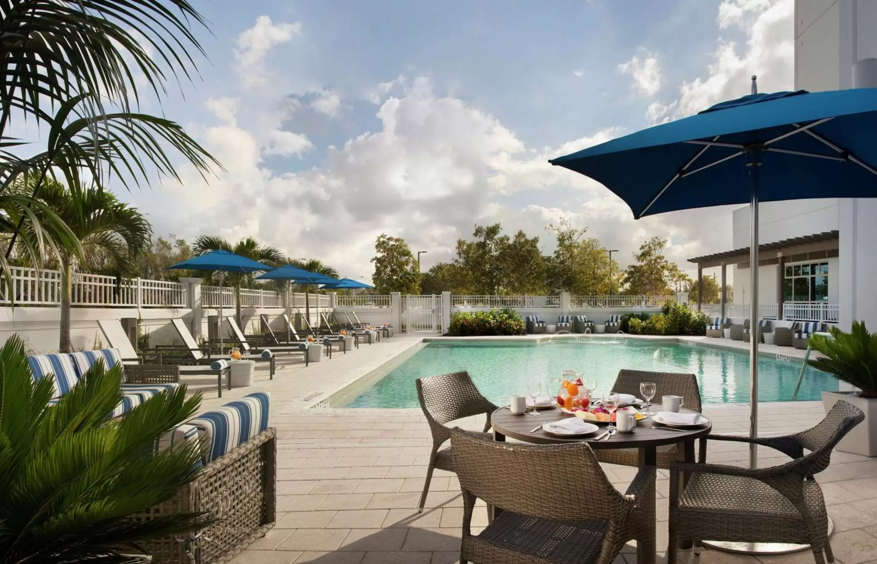 Pool view, Swimming Pool in Hilton Garden Inn Miami Dolphin Mall