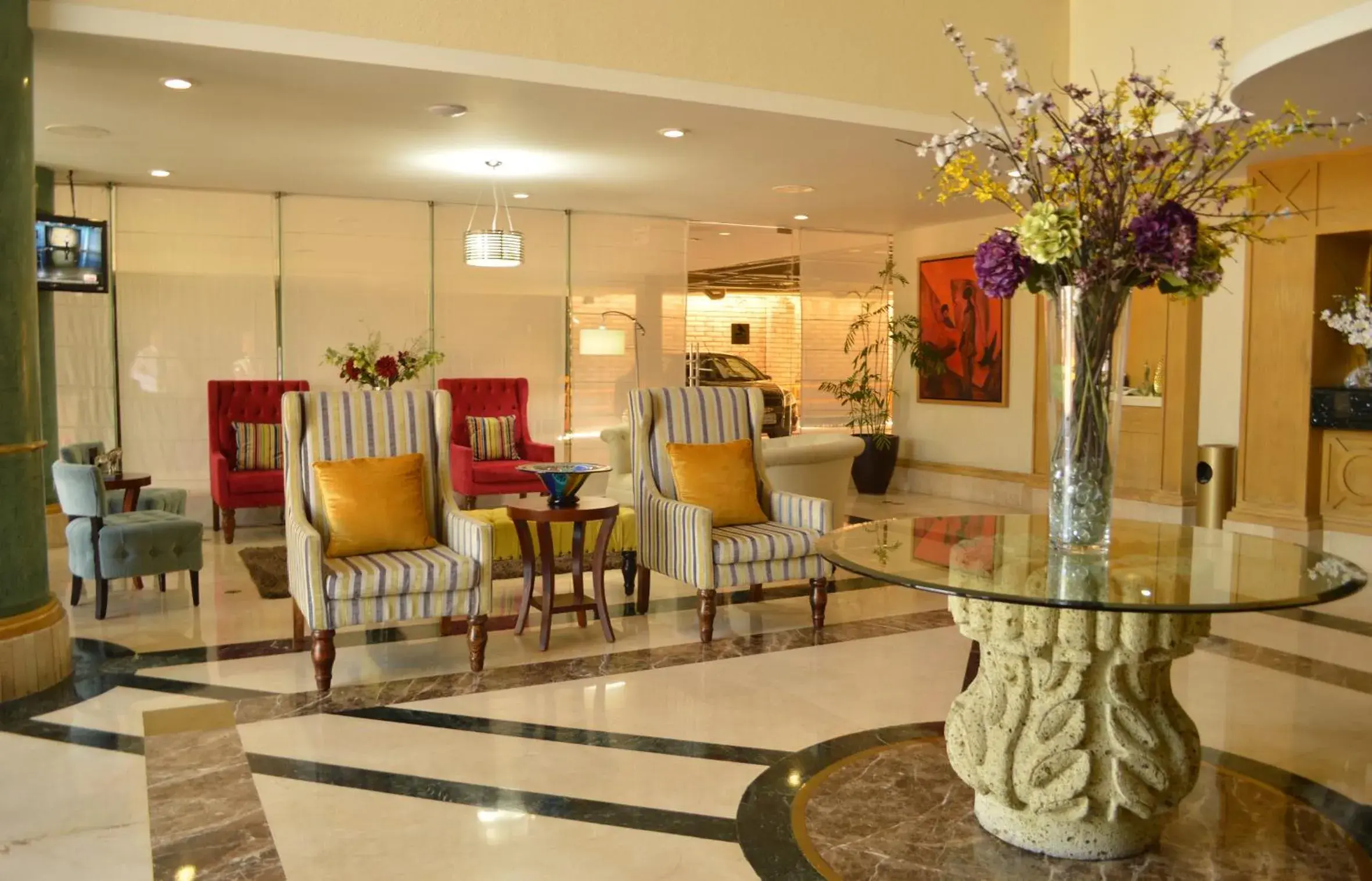 Lobby or reception in Hotel San Luis Lindavista