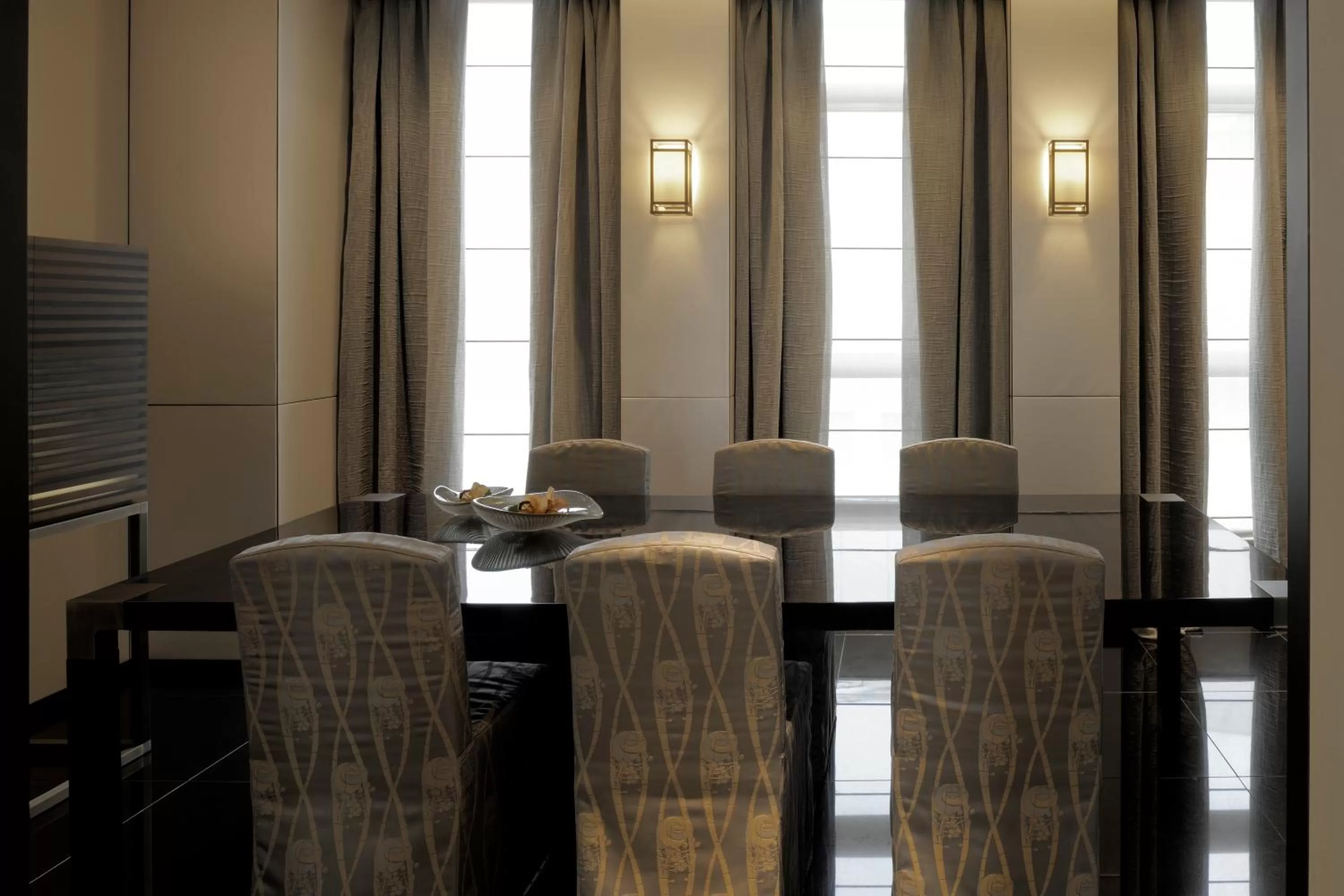 Seating area in Armani Hotel Milano