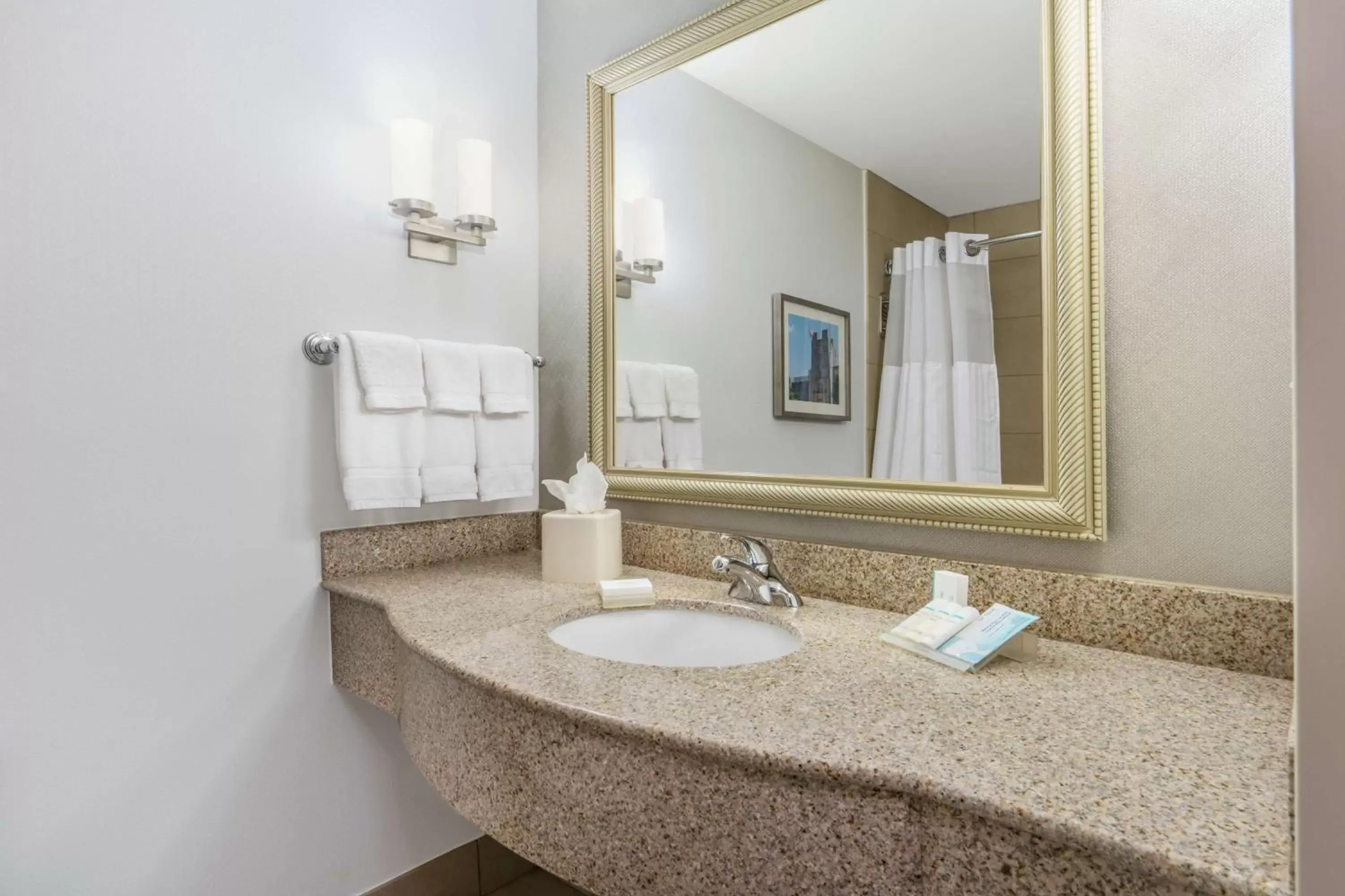 Bathroom in Hilton Garden Inn Blacksburg University Bathroom in Hilton Garden Inn Blacksburg University