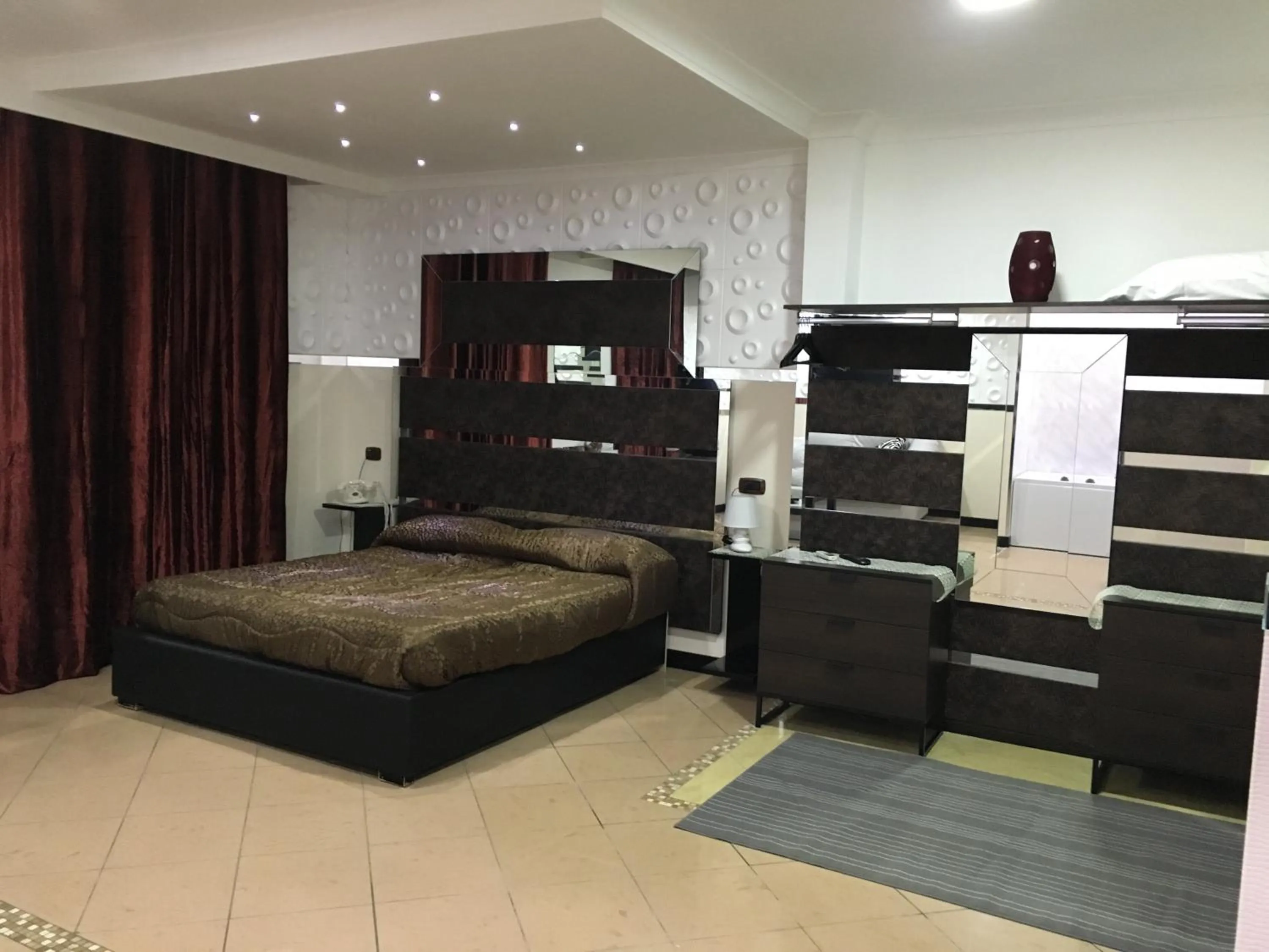 Bed in Hotel Pietrarsa Portici