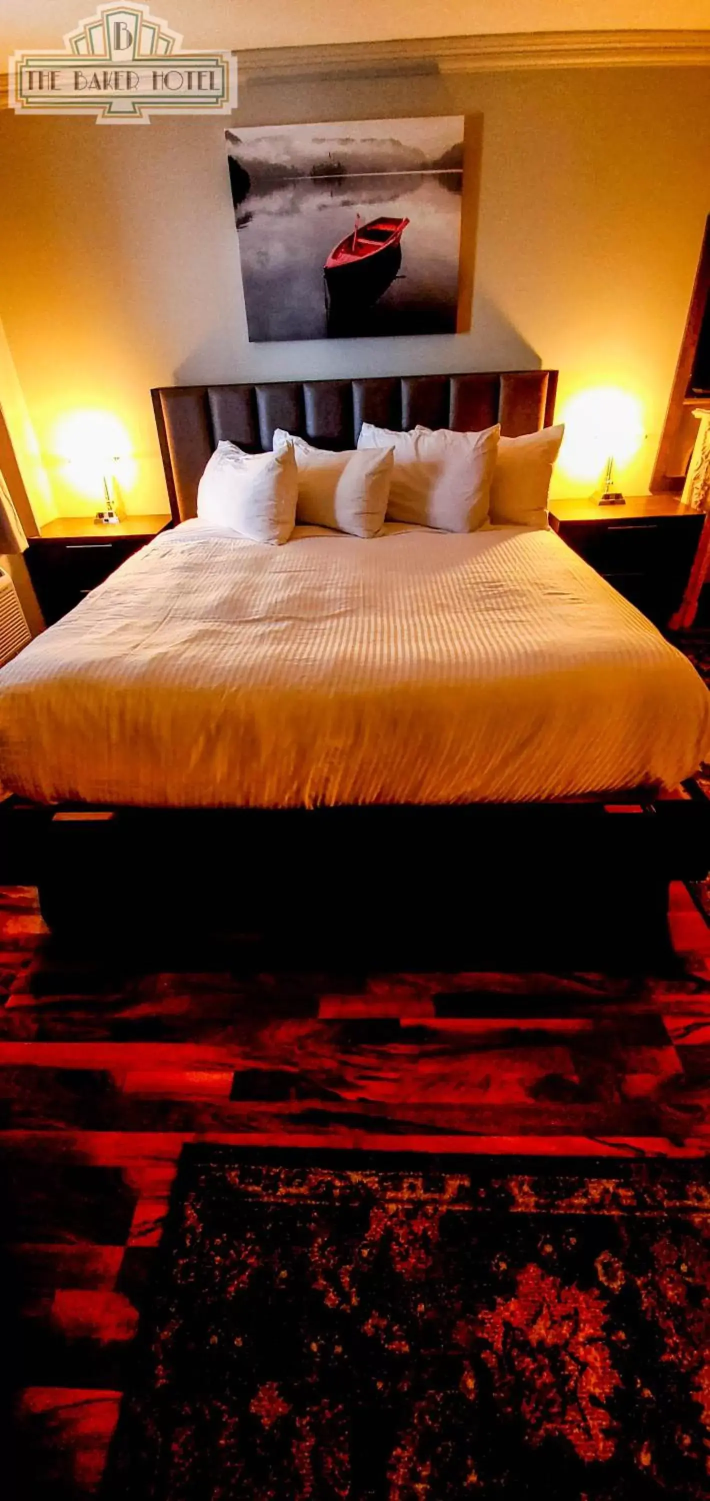 Bed in The Baker Hotel