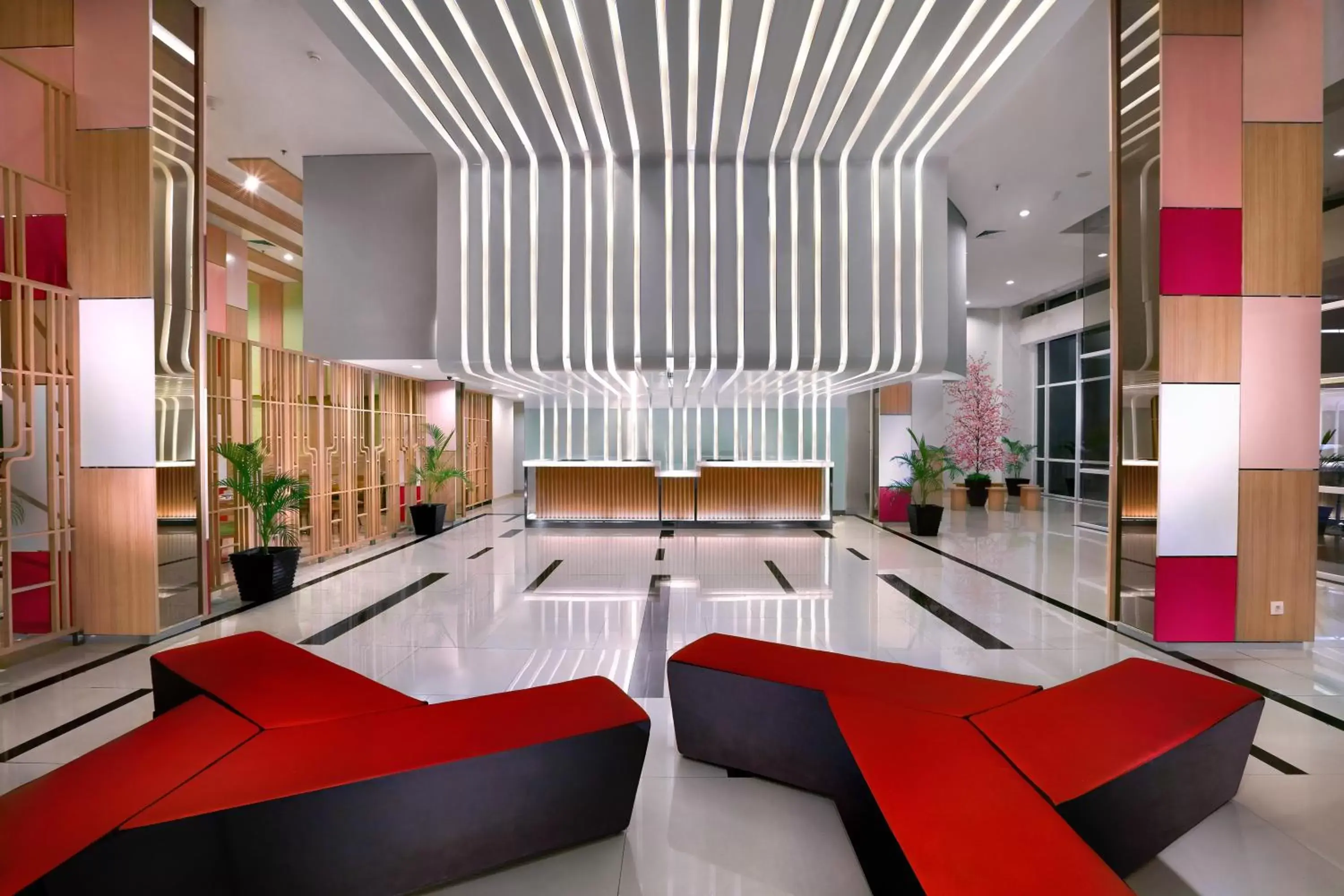 Lobby or reception in Fave Plus Hotel Palembang Lobby or reception in Fave Plus Hotel Palembang