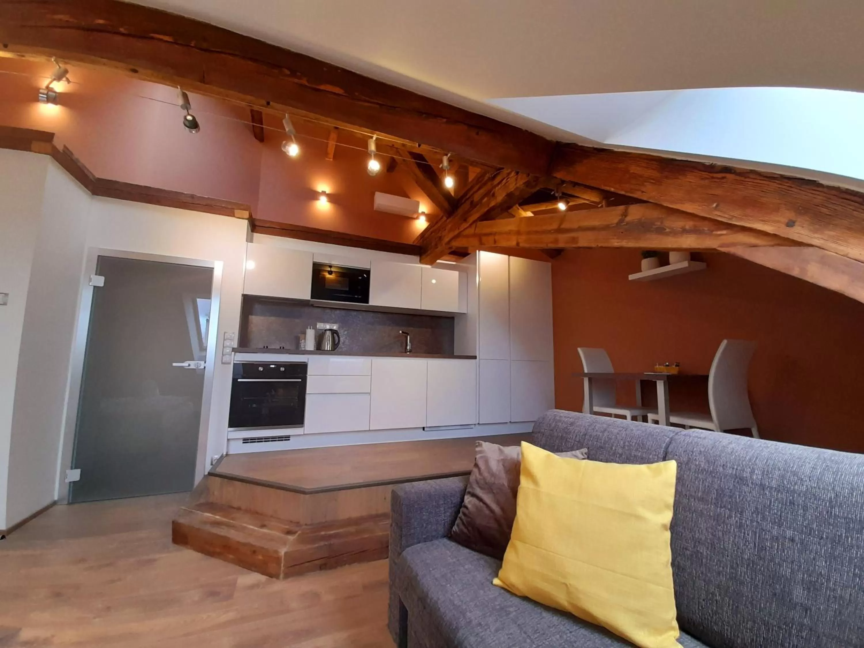 Kitchen or kitchenette in Residence Mariánská