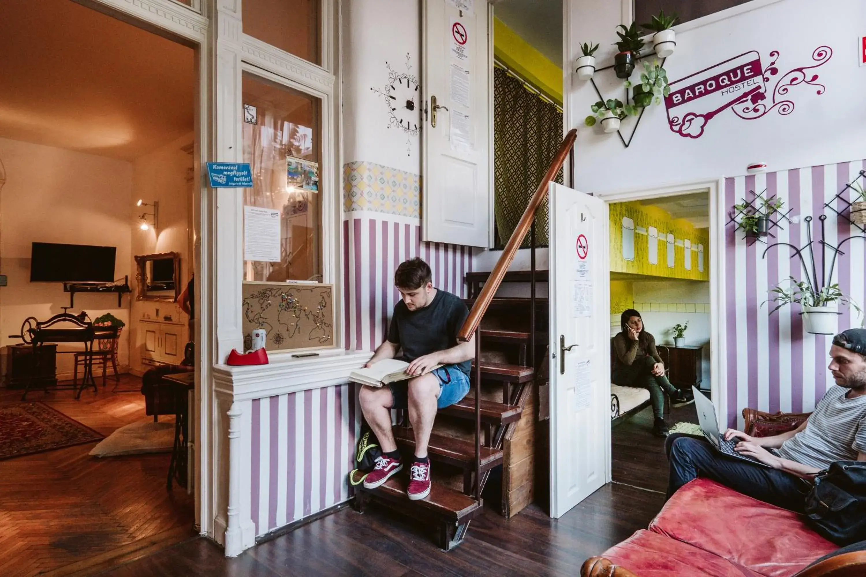 Lobby or reception in Baroque Hostel & Coworking