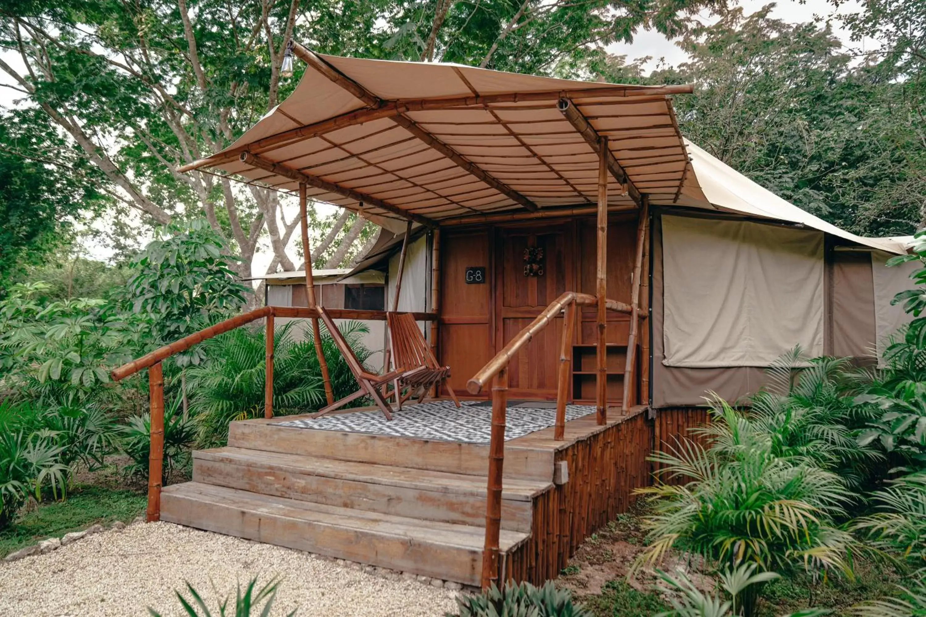 Property building in Destino Mío Mayan Jungle Retreat Property building in Destino Mío Mayan Jungle Retreat