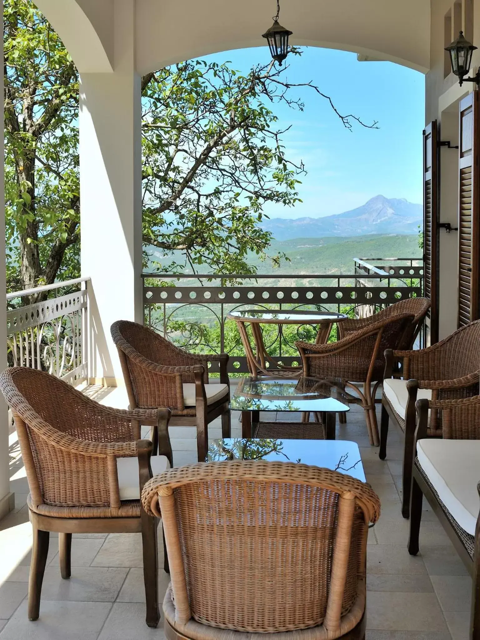 Balcony/Terrace in Konitsa Mountain Hotel
