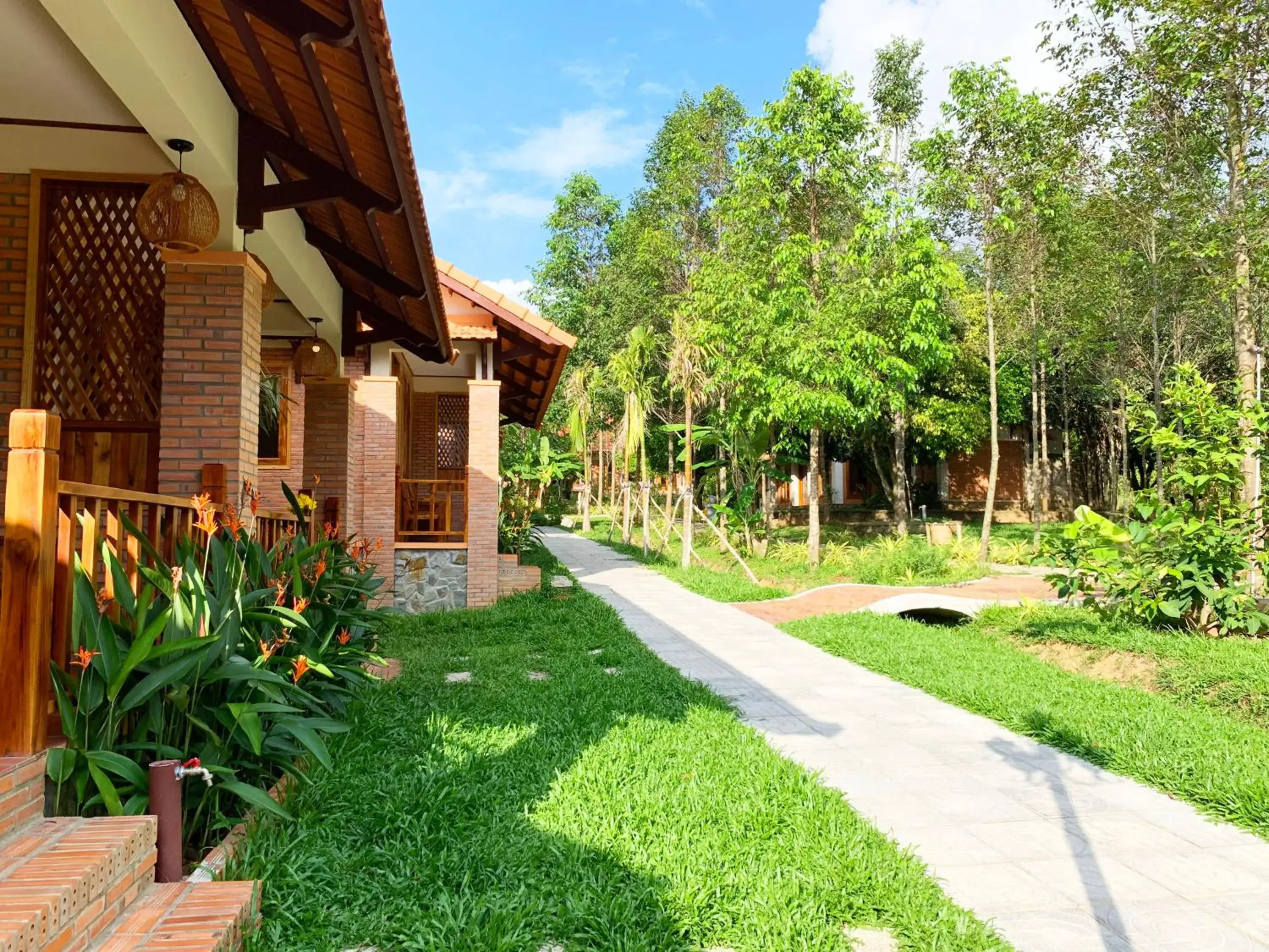 Patio, Property Building in The Garden House Phu Quoc Resort