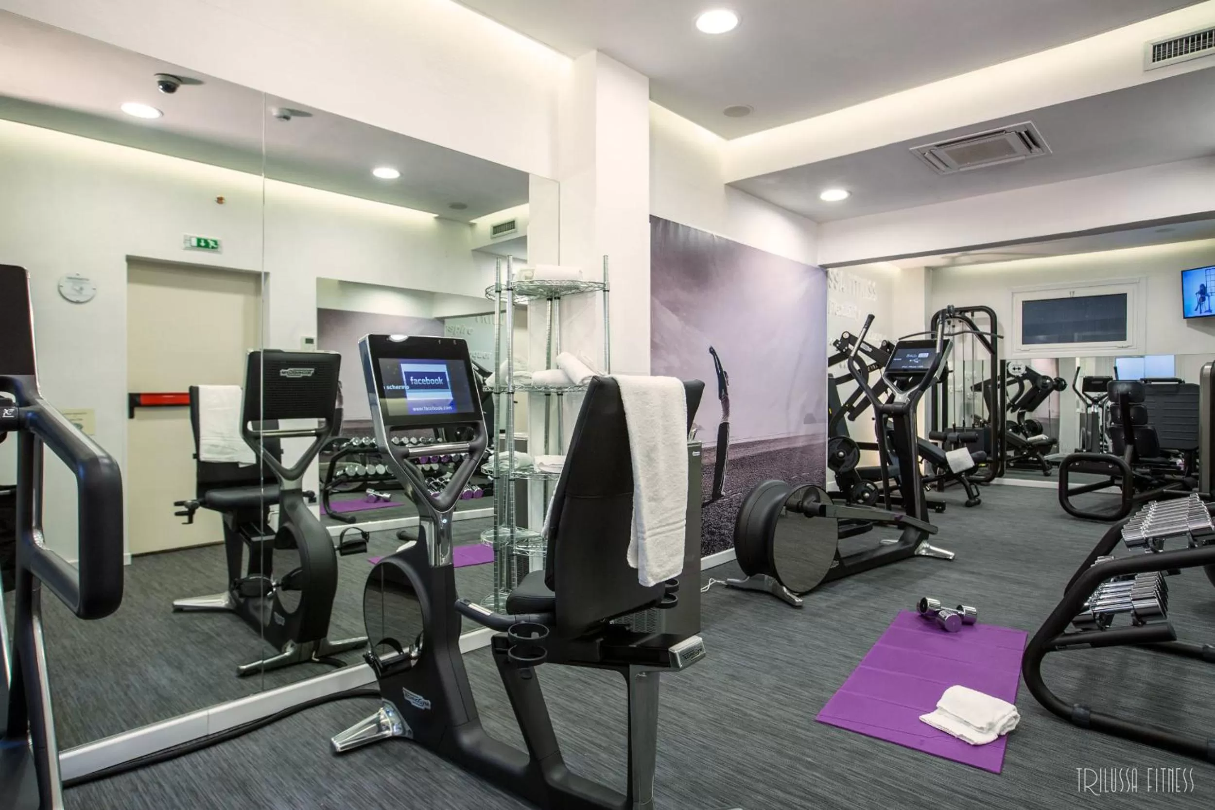 Fitness centre/facilities in Trilussa Palace Hotel Congress & Spa