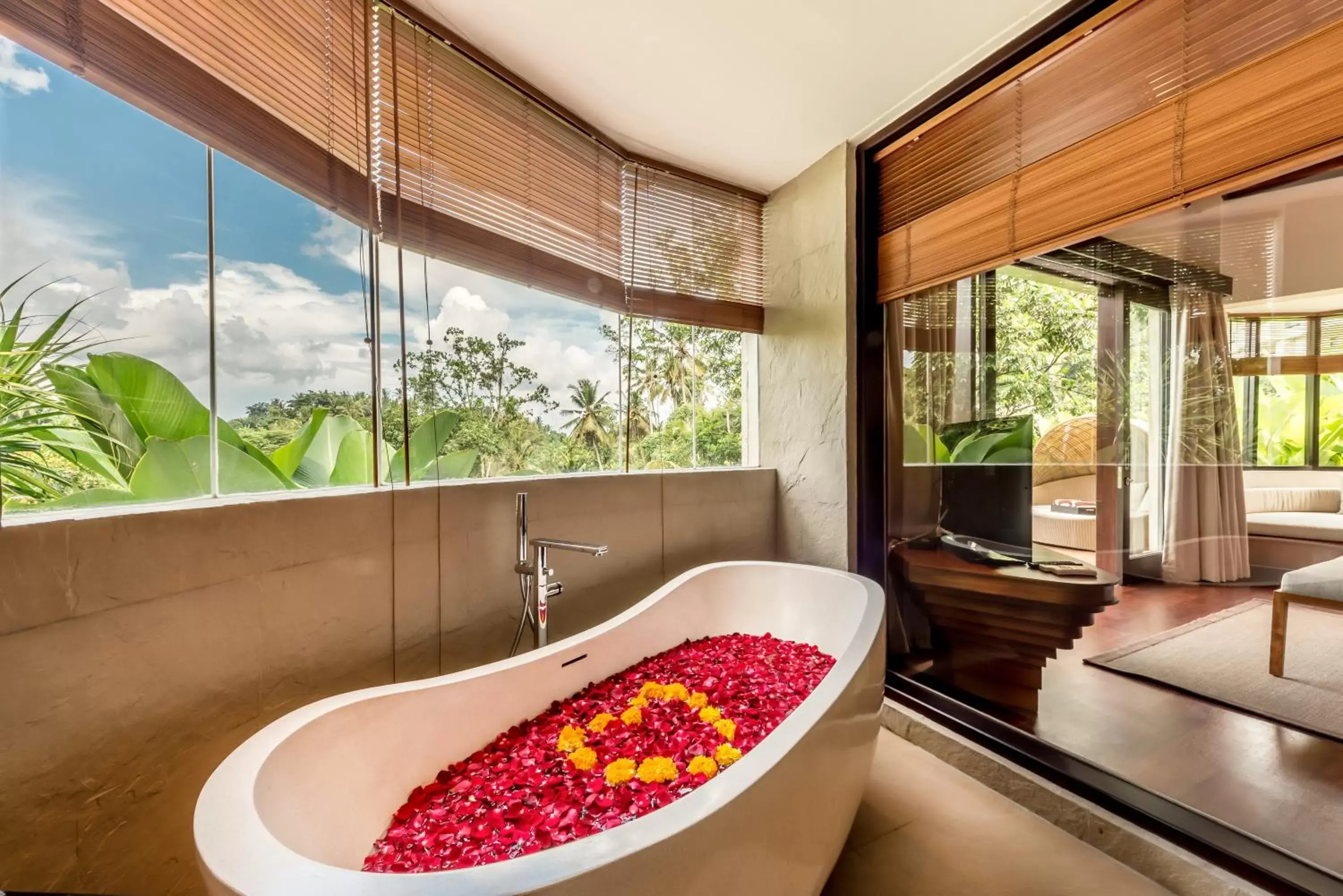 Bathroom in tanadewa Resort Ubud Bali by Cross Collection Bathroom in tanadewa Resort Ubud Bali by Cross Collection