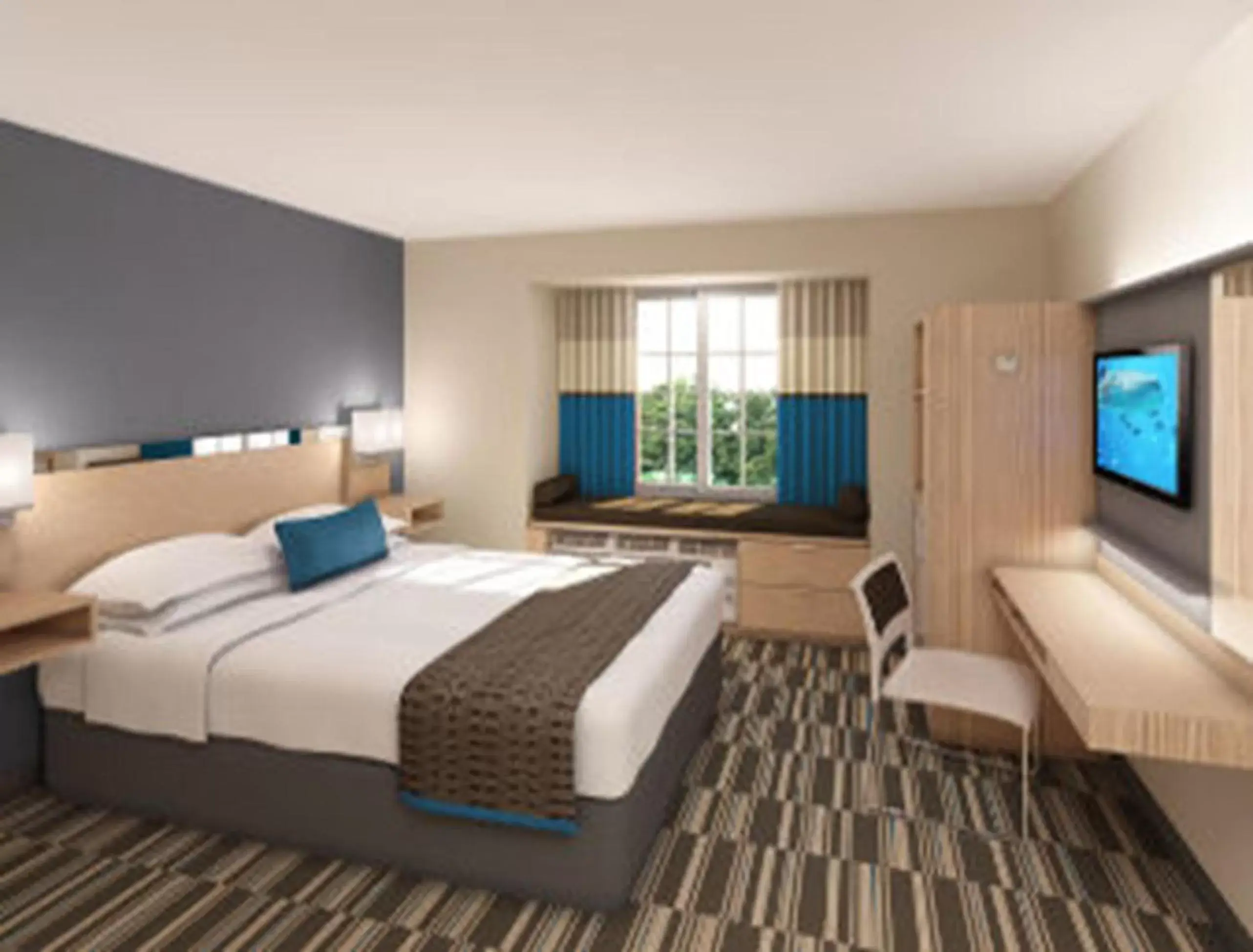 Bedroom in Microtel Inn & Suites by Wyndham Altoona