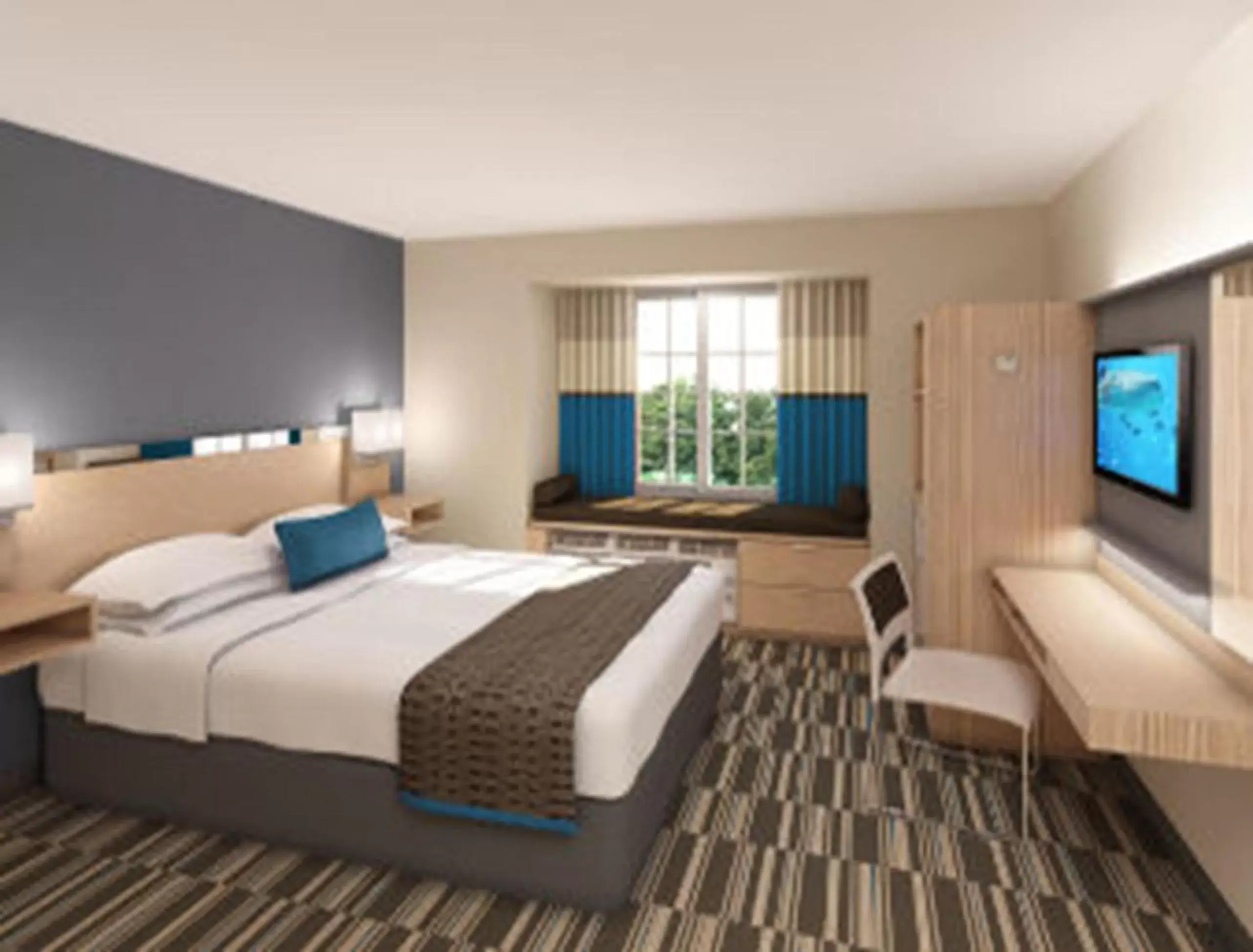 Bedroom, Bed in Microtel Inn & Suites by Wyndham Altoona Bedroom, Bed in Microtel Inn & Suites by Wyndham Altoona