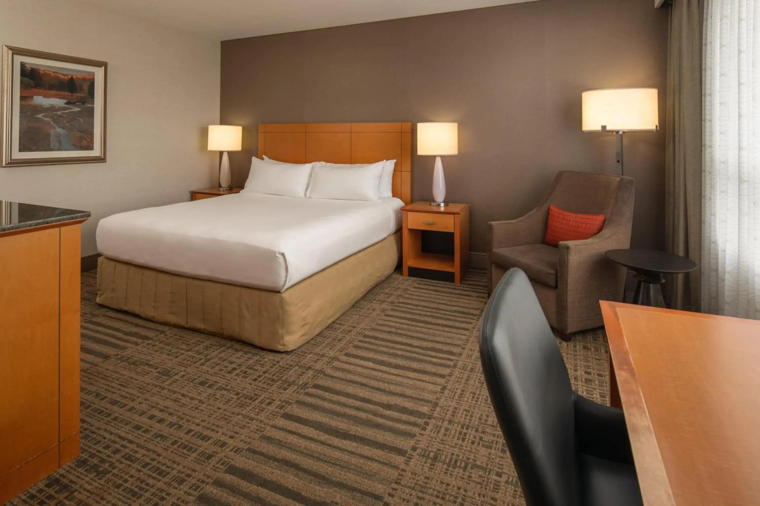 Bed in Hilton Vancouver Washington