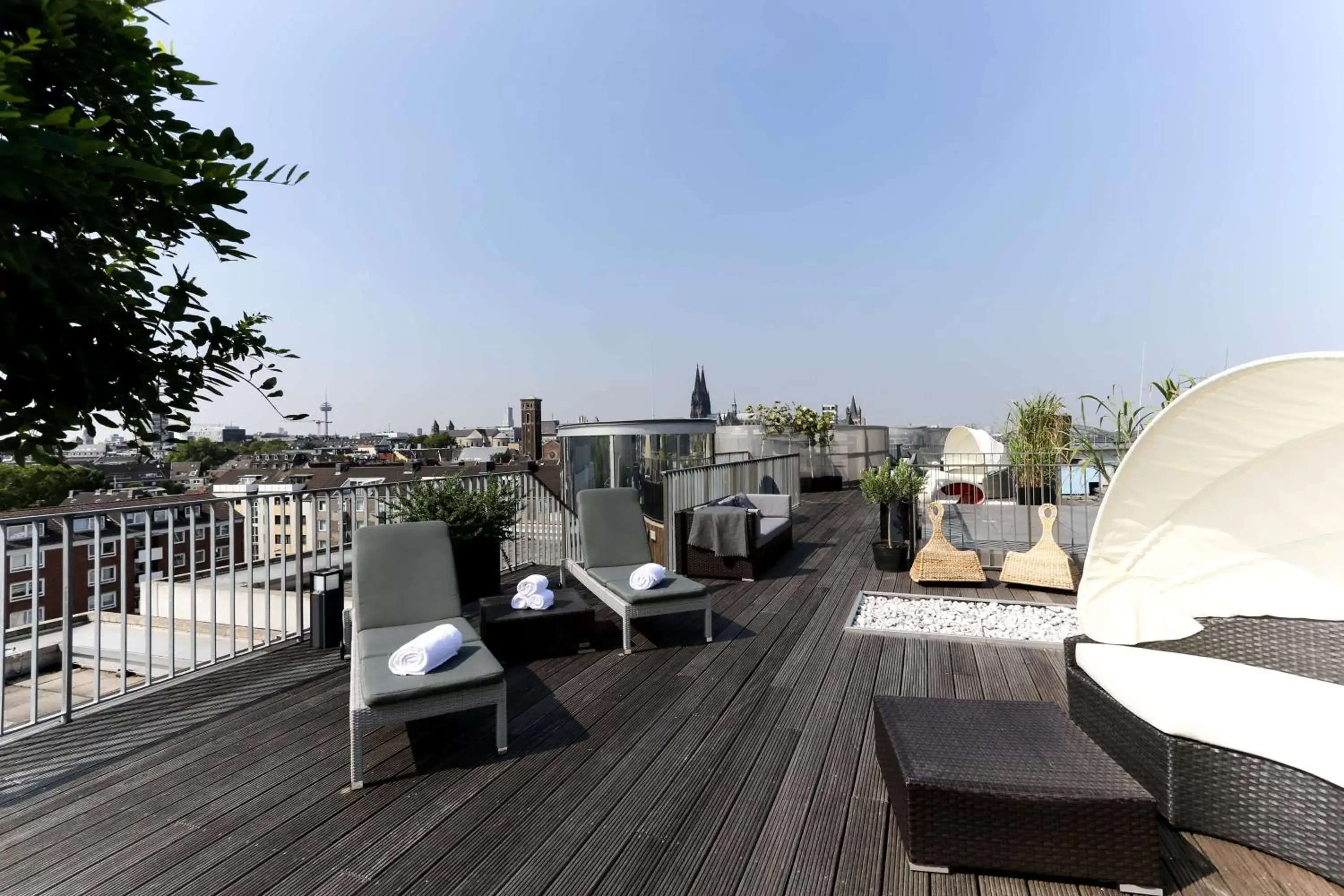 Patio, Balcony/Terrace in art'otel cologne, Powered by Radisson Hotels