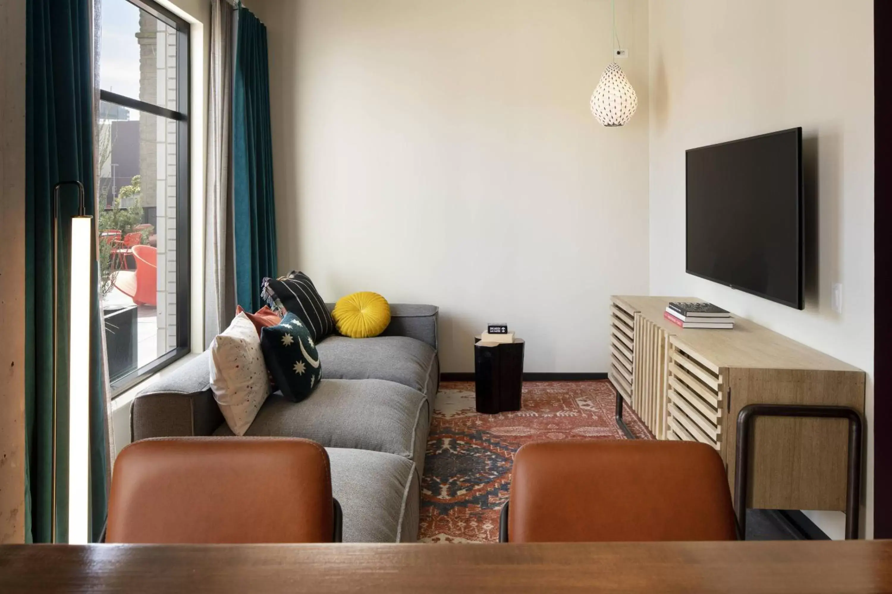 Photo of the whole room, Seating Area in Moxy Oakland Downtown