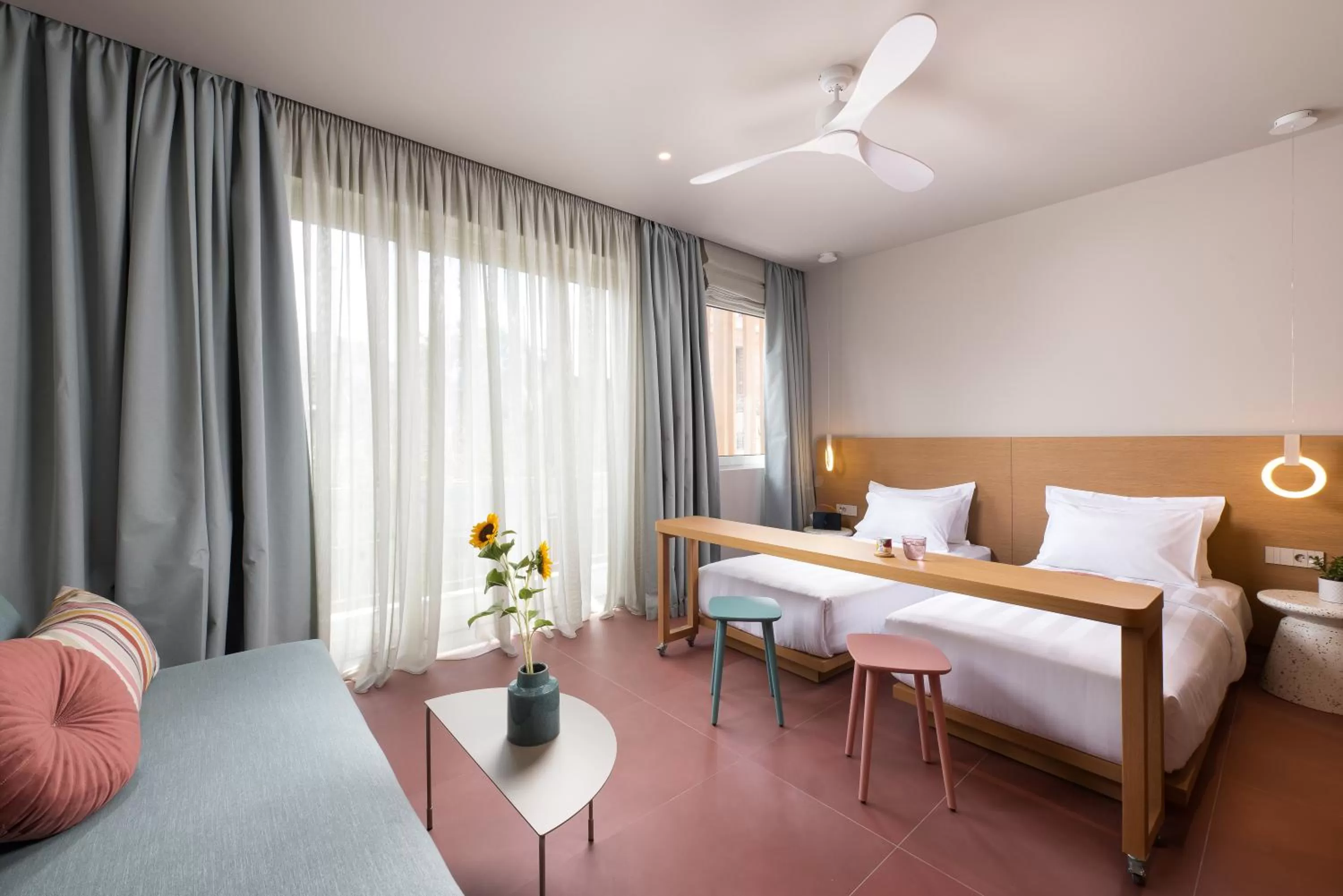 Bed in Alkima Athens Wellness Stay