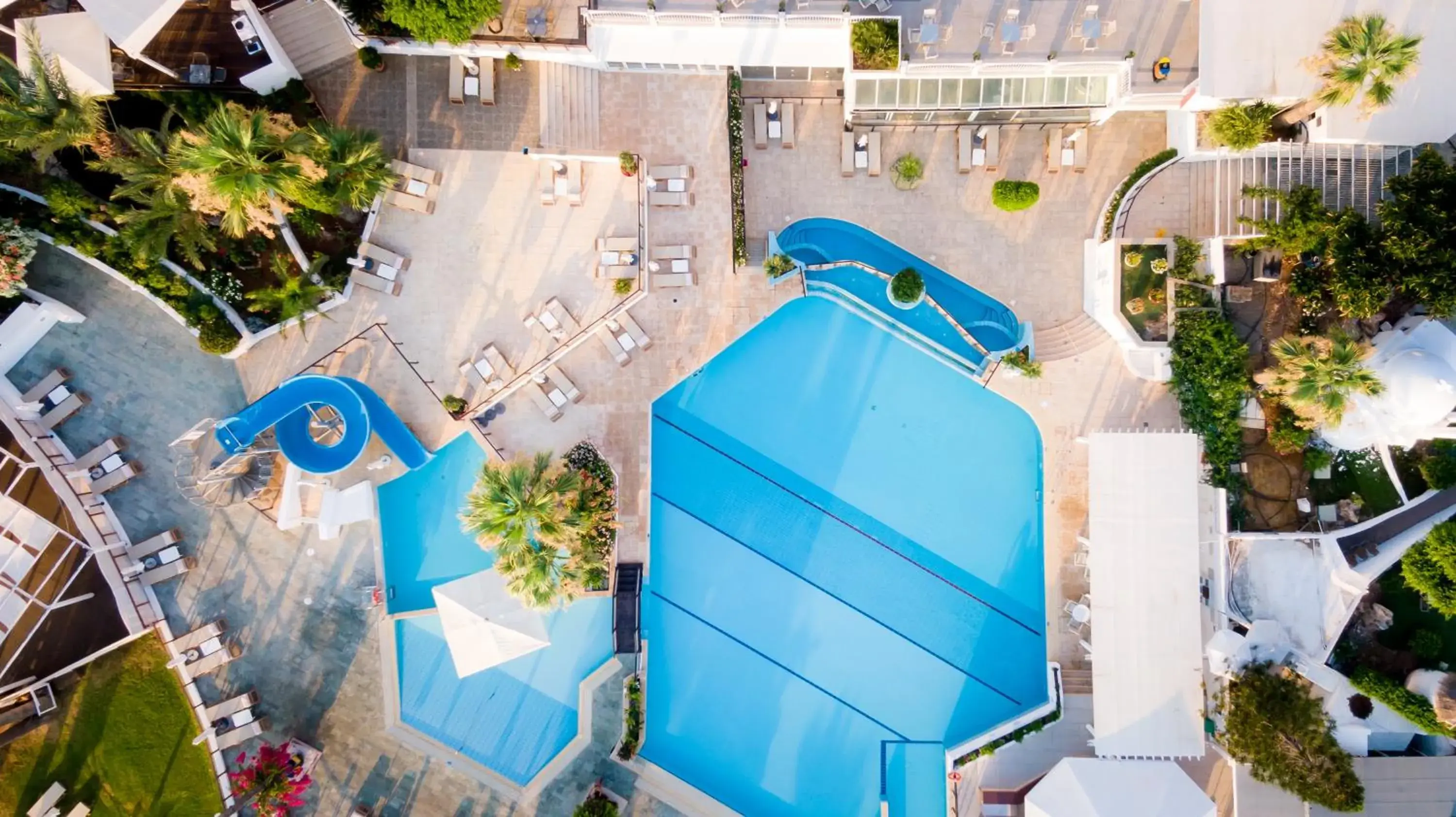 Bird's eye view, Pool View in Golden Coast Beach Hotel