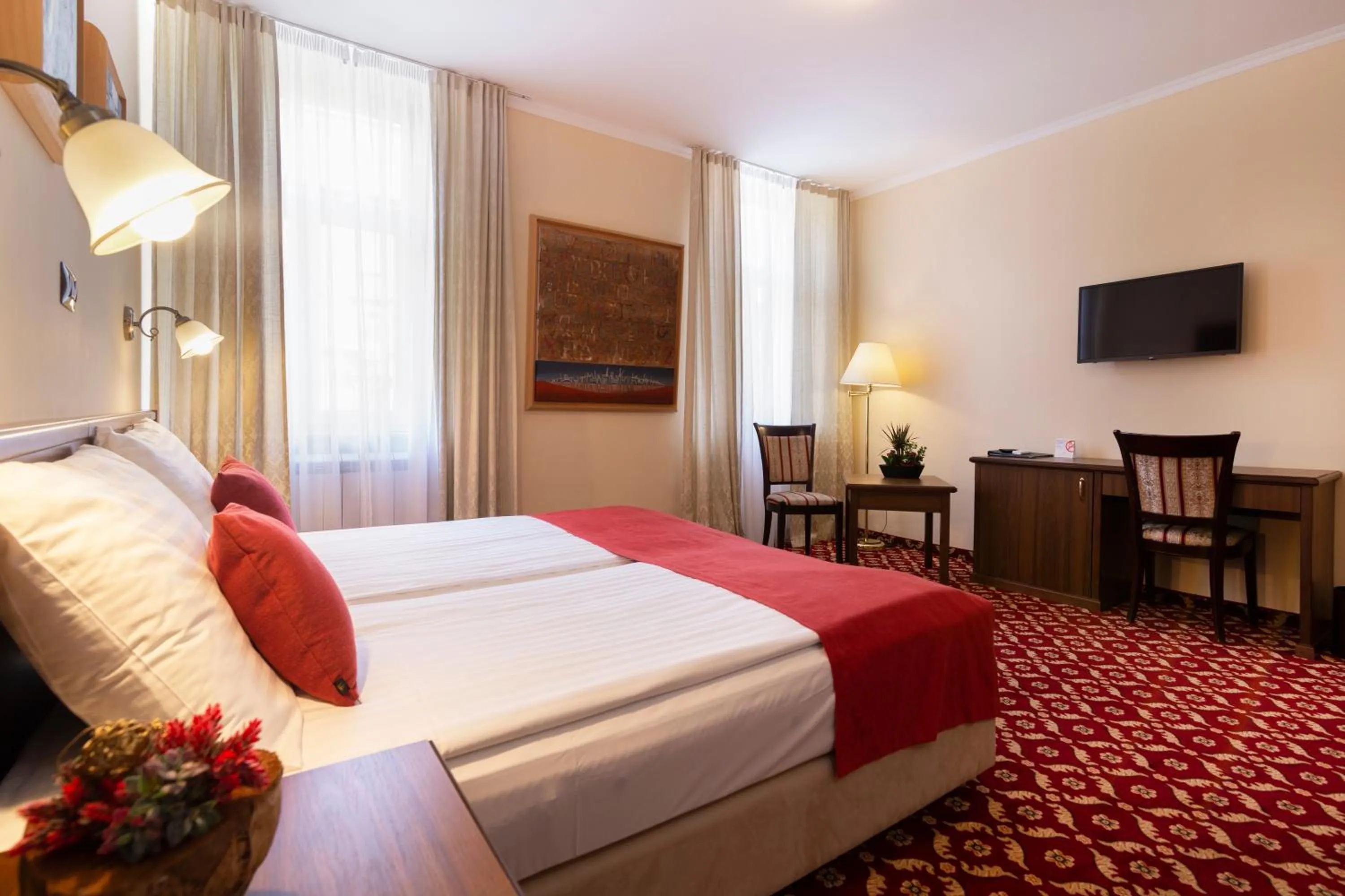 Bed in Hotel Continental