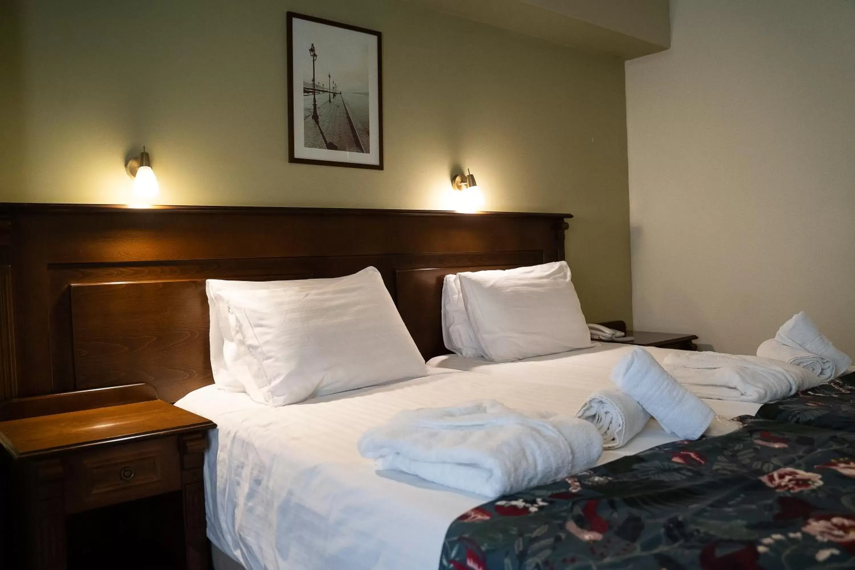 Bed in Hotel Antoniadis