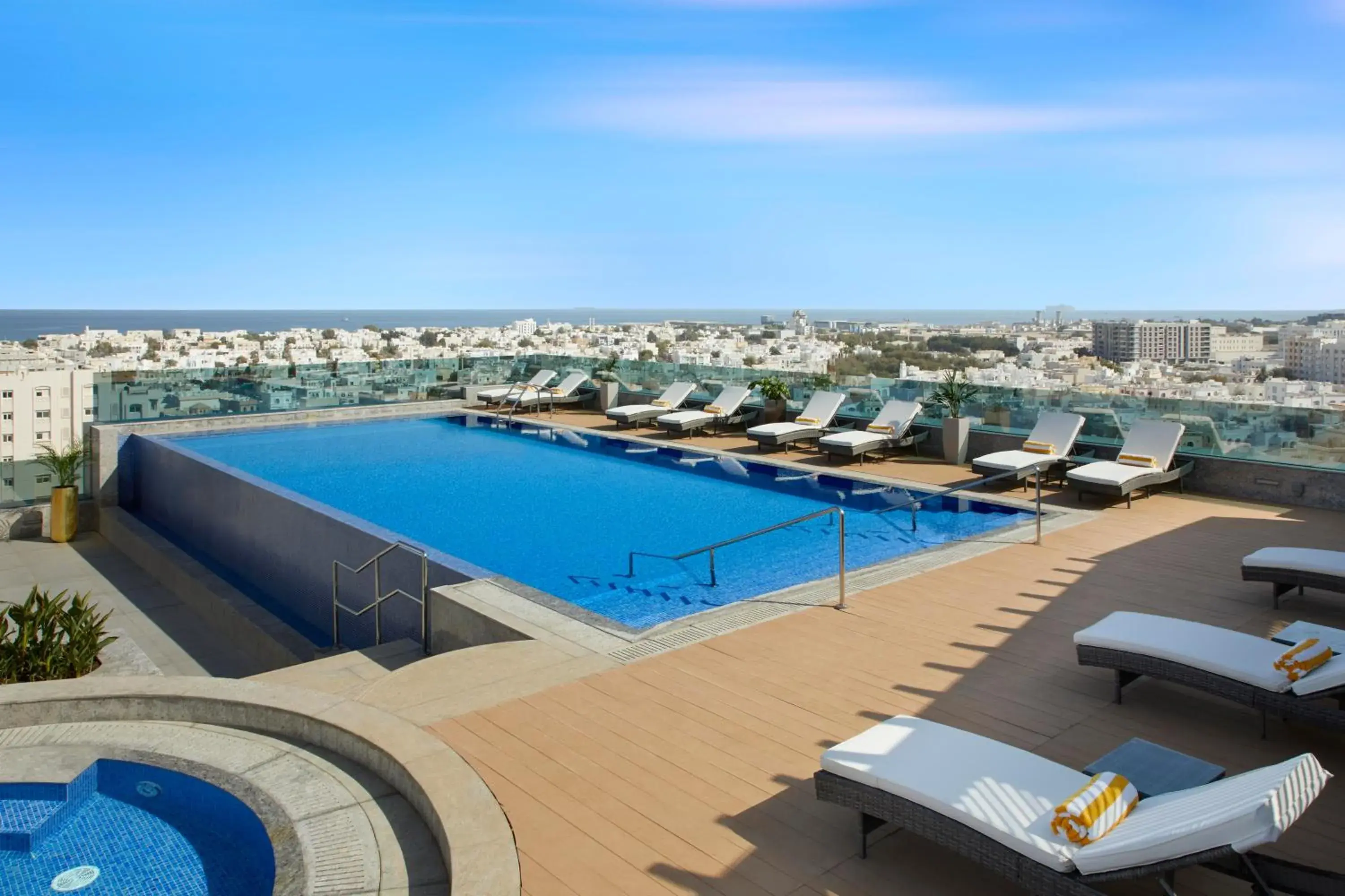 Swimming pool in Royal Tulip Muscat Swimming pool in Royal Tulip Muscat