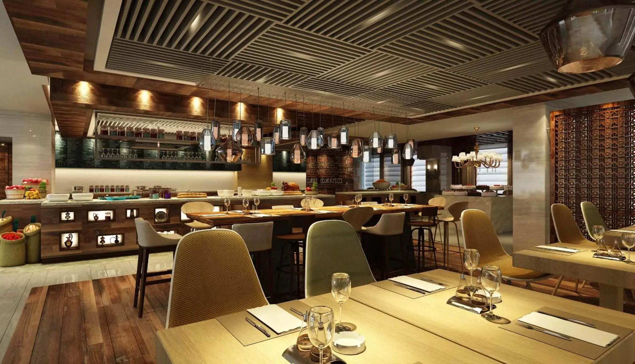 Dining area, Restaurant/Places to Eat in DoubleTree by Hilton Hotel Riyadh - Al Muroj Business Gate