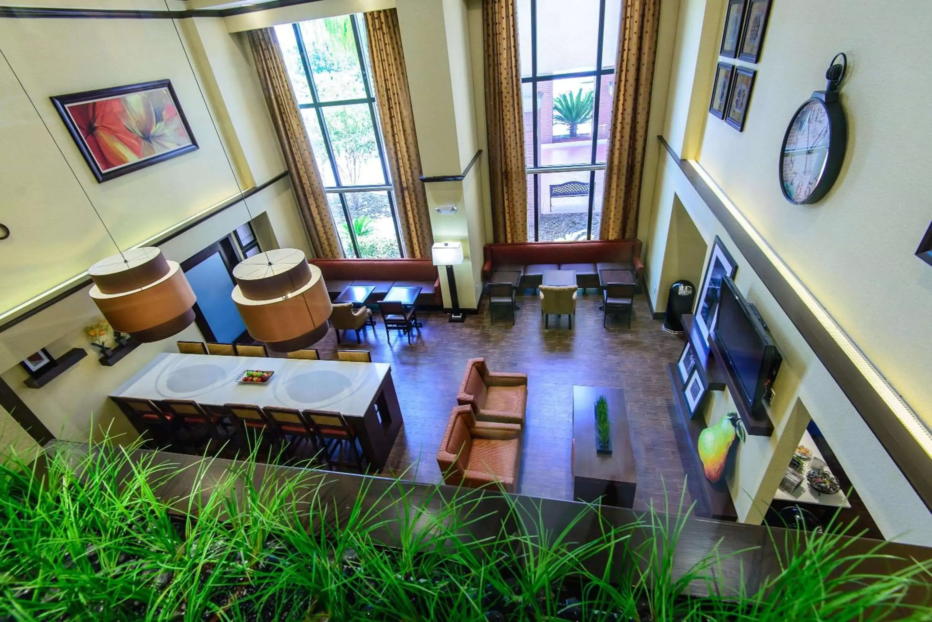 Lobby or reception, Restaurant/Places to Eat in Hampton Inn Houston-Pearland, TX