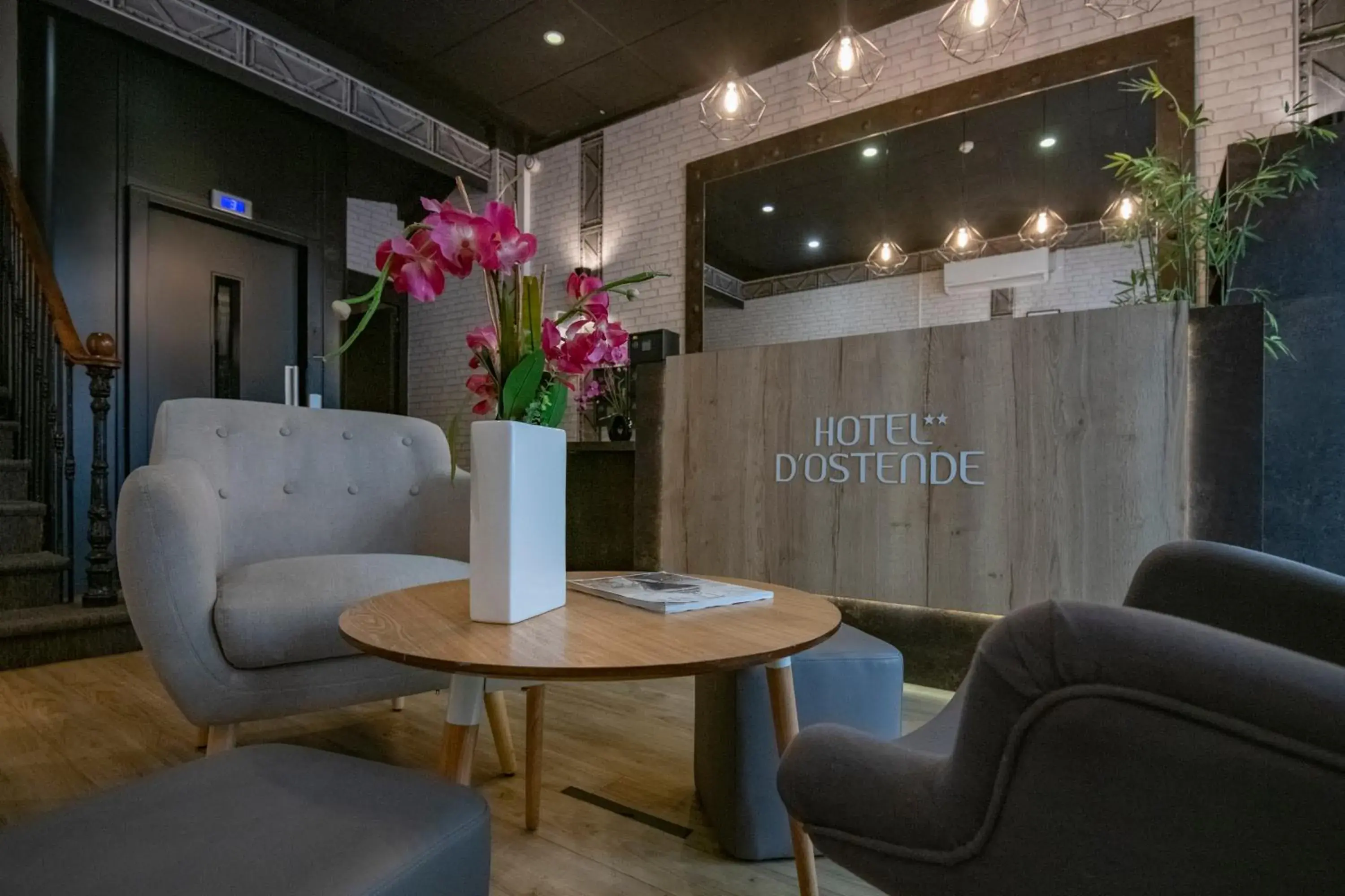 Lobby or reception in Hotel d'Ostende Lobby or reception in Hotel d'Ostende