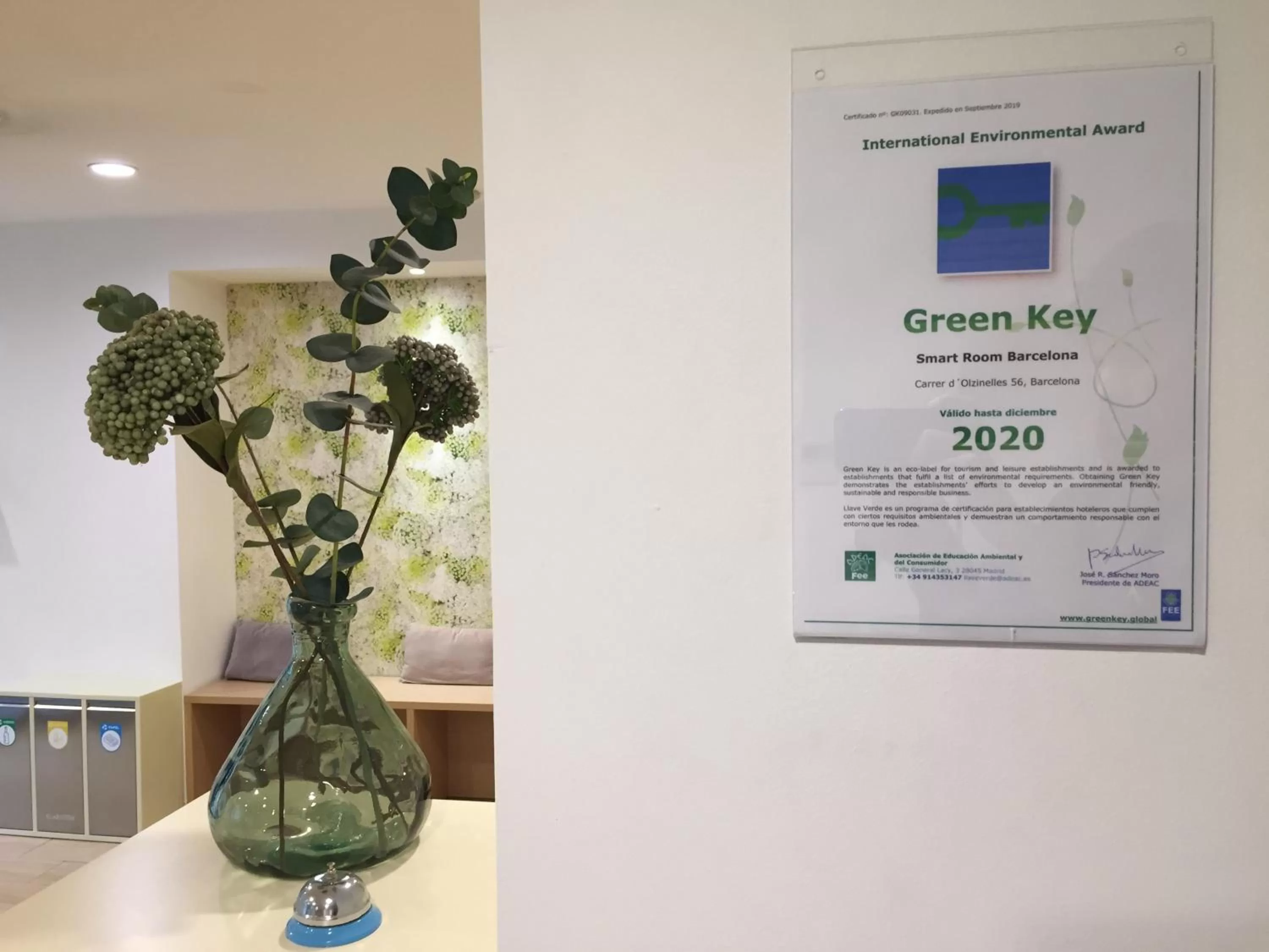 Certificate/Award in SmartRoom Barcelona