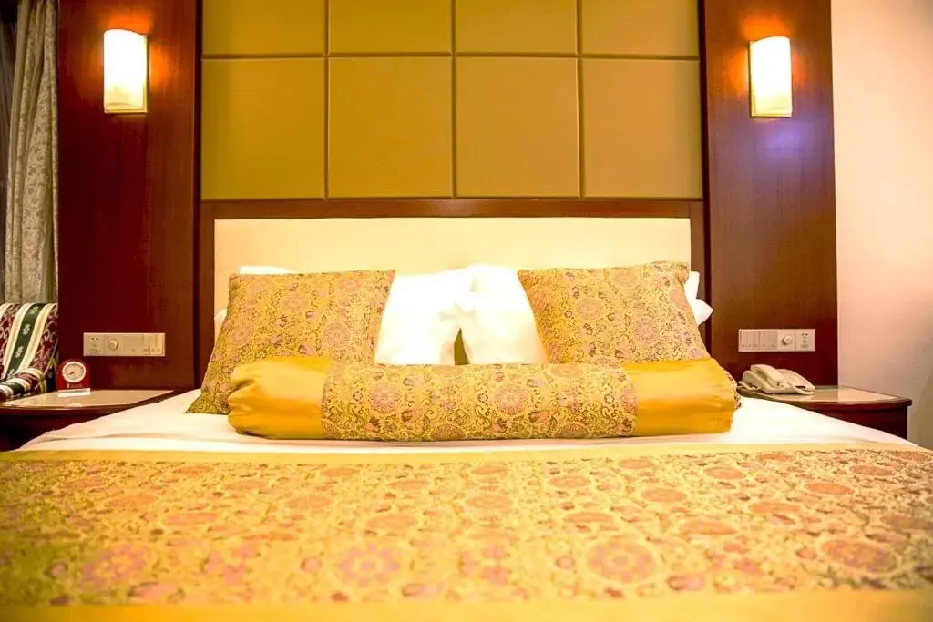 Bed in Citic Ningbo International Hotel
