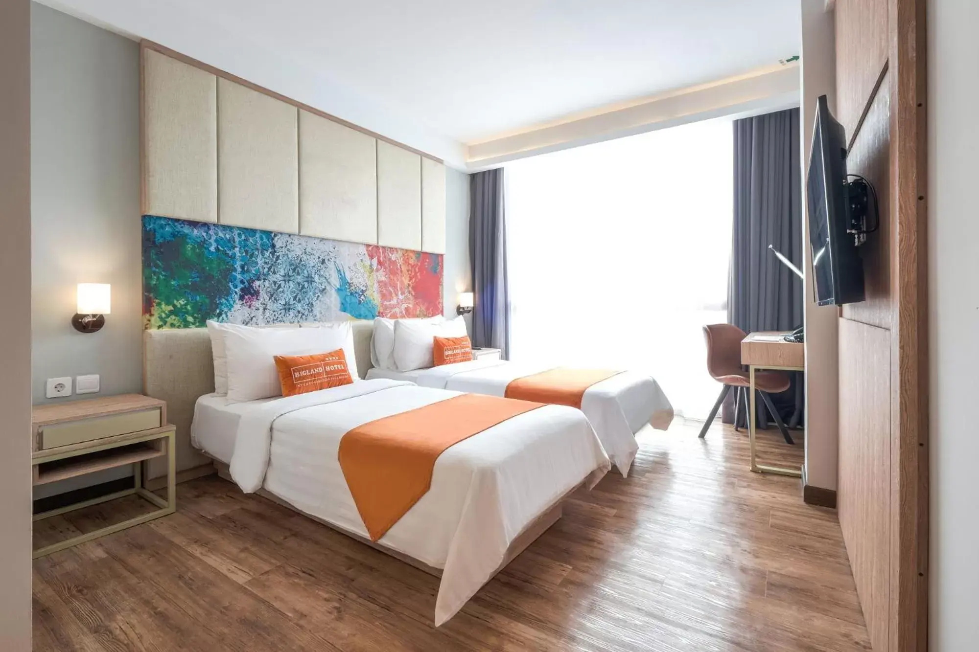 Bedroom, Bed in Bigland Hotel Bogor