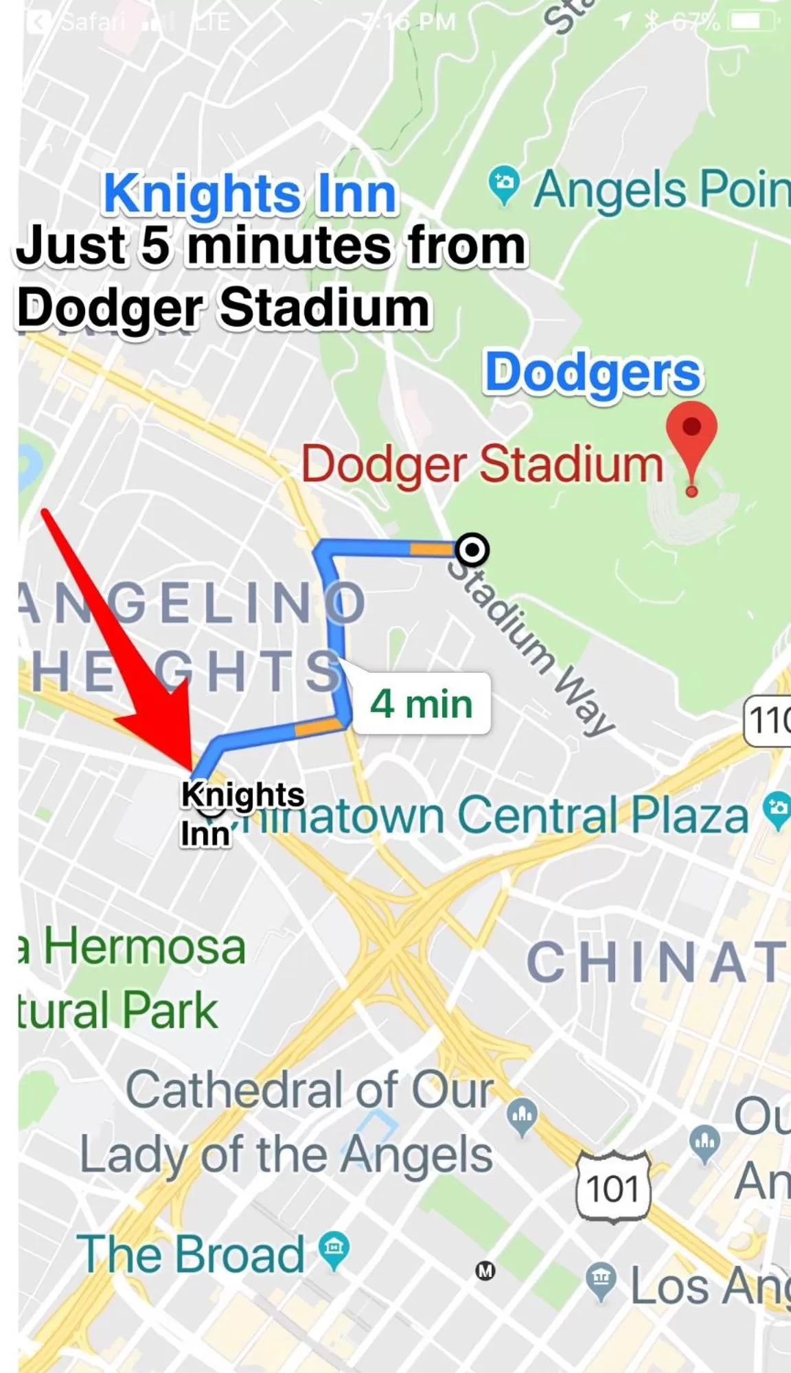 Property building in Knights Inn Los Angeles Central / Convention Center Area