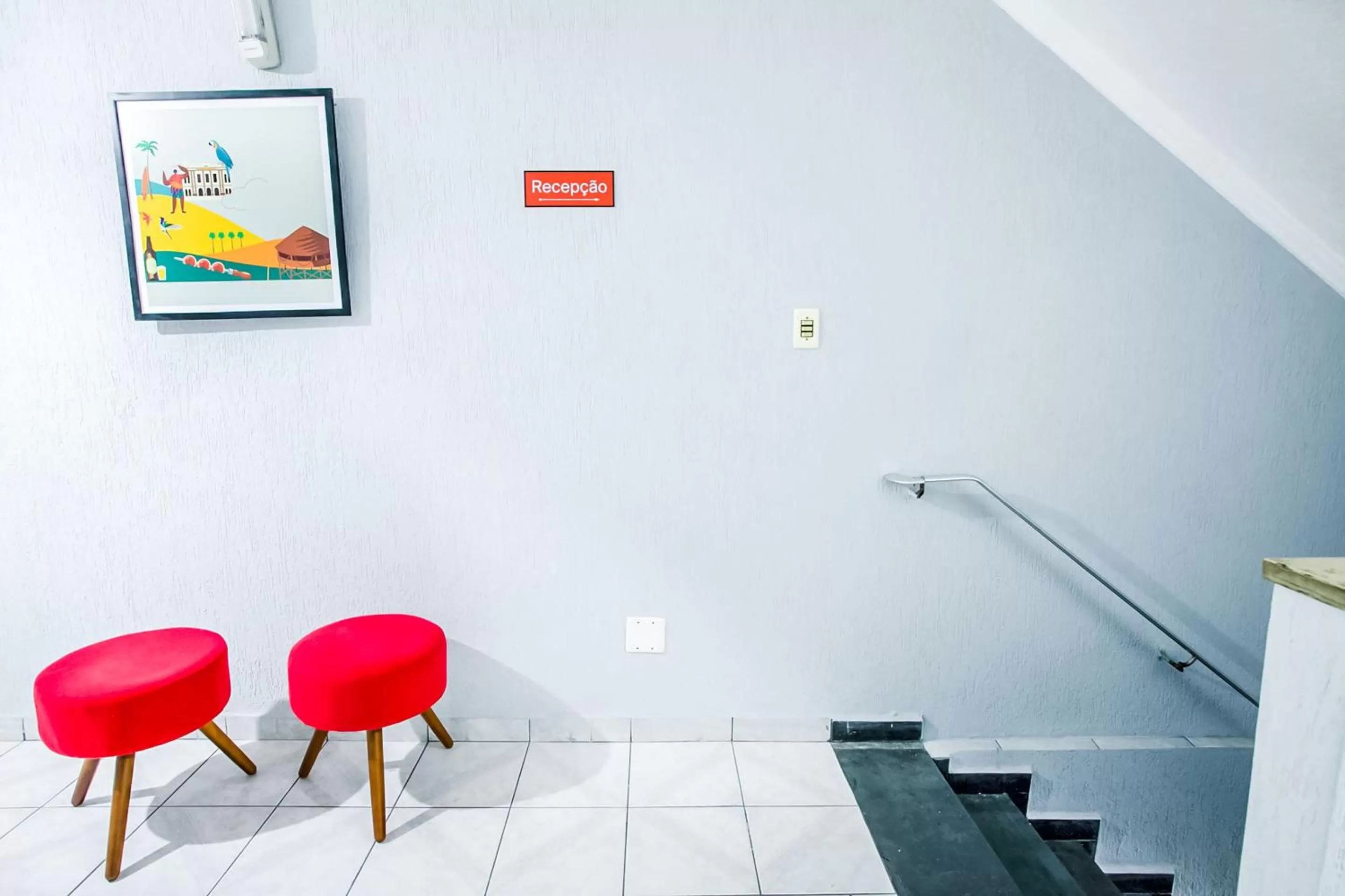 Lobby or reception in Hotel Anália Franco