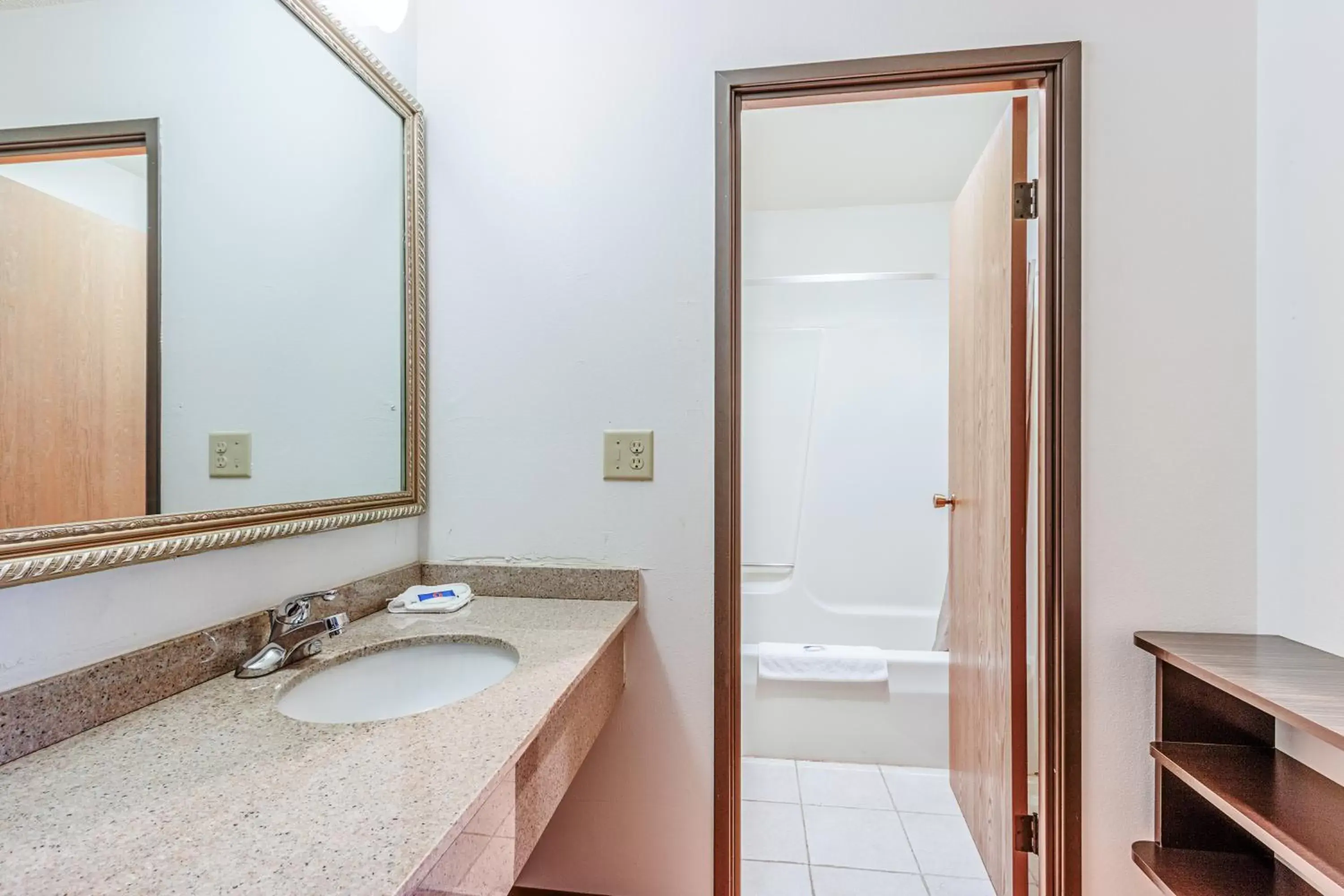 Bathroom in Motel 6-Wisconsin Rapids, WI