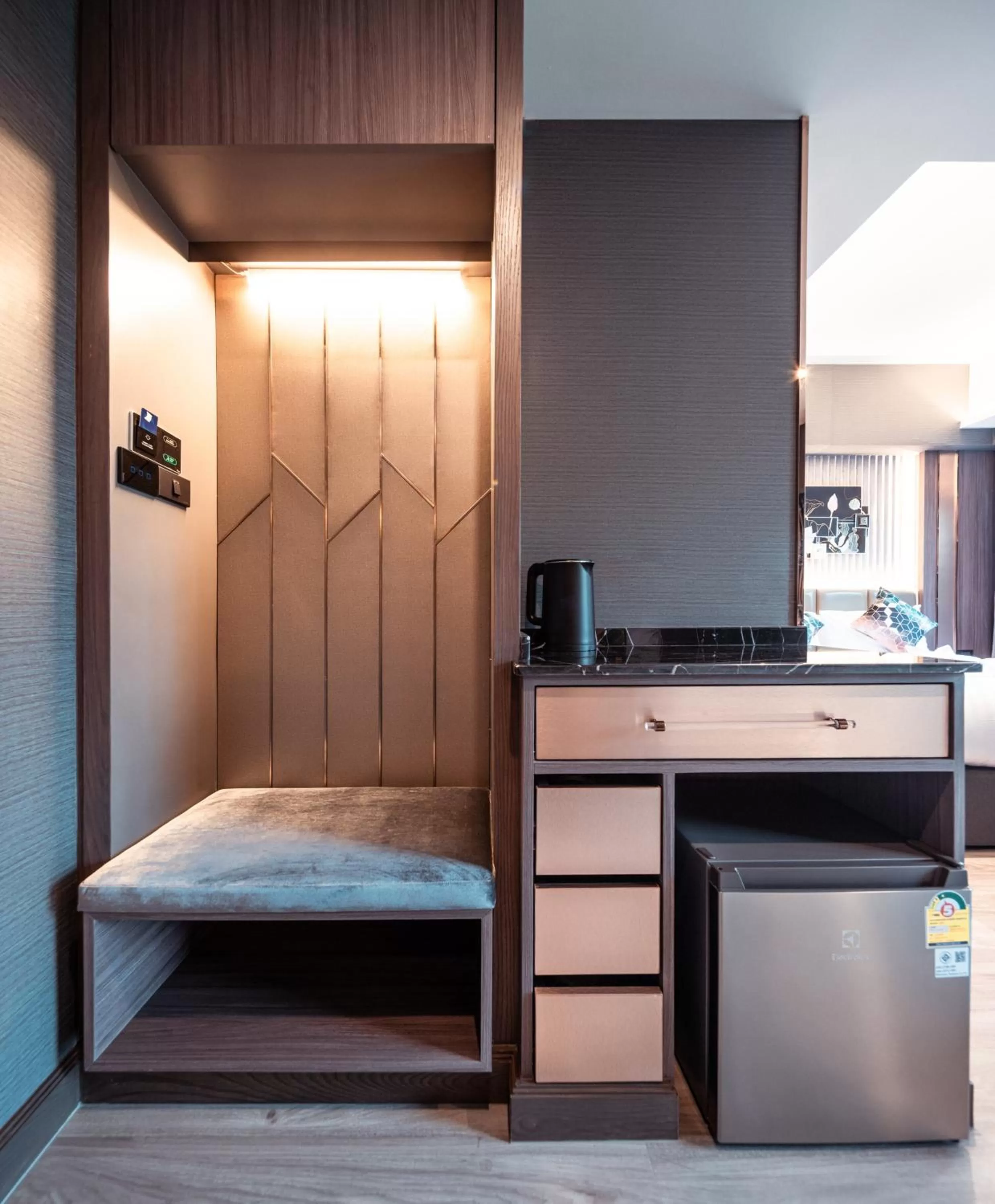 wardrobe, Bed in The One Smart Living