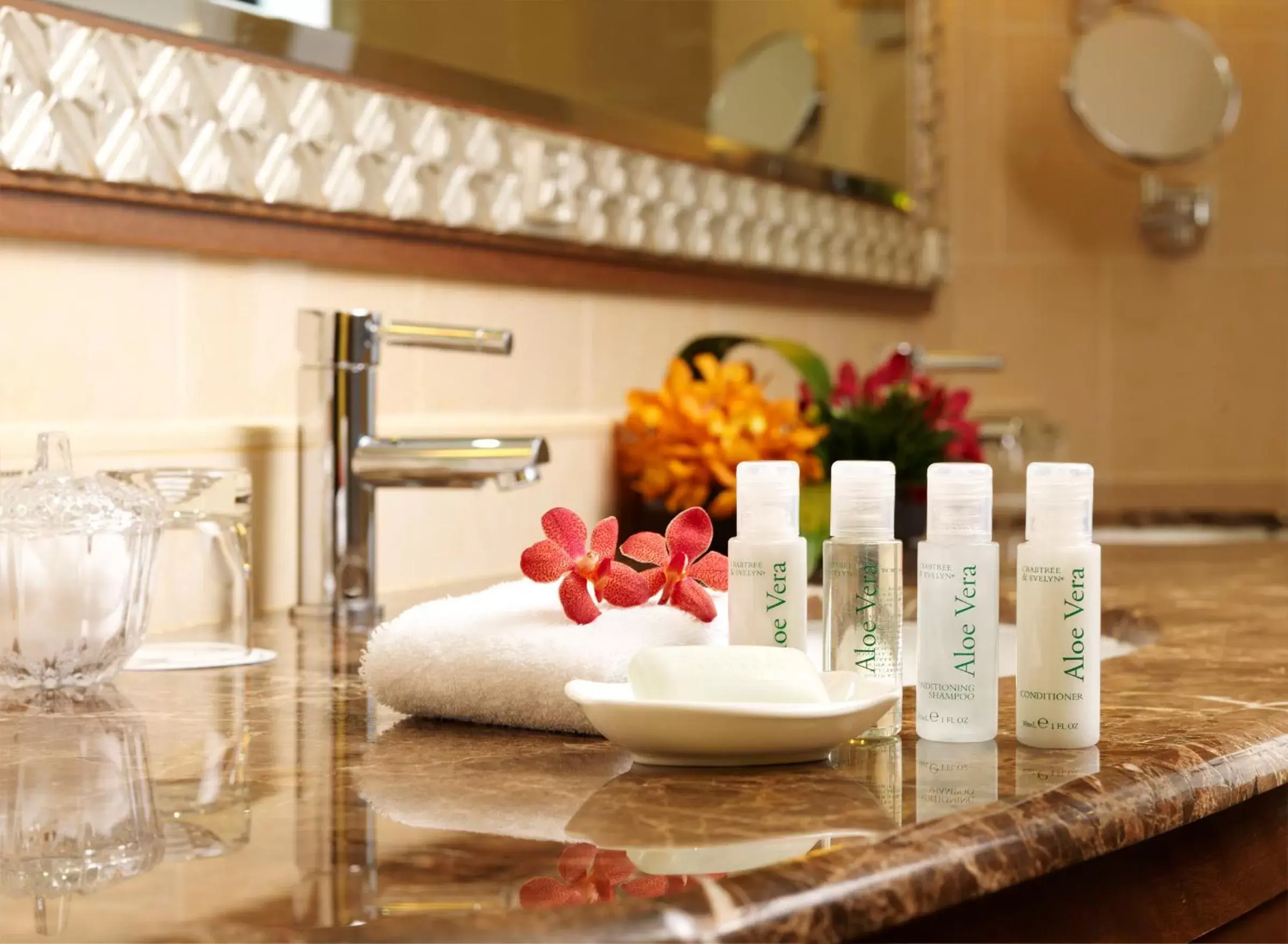 Bathroom in One World Hotel Bathroom in One World Hotel