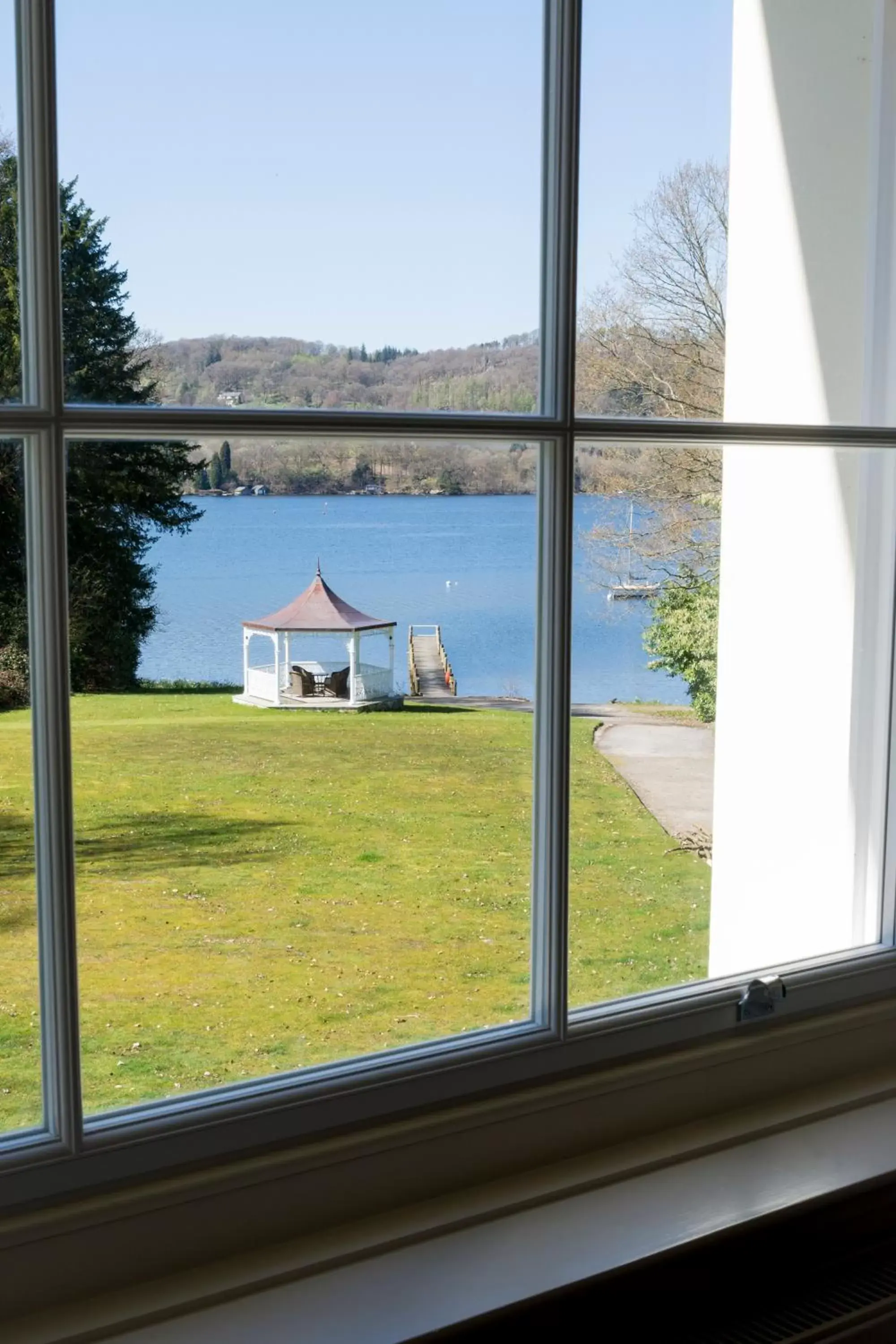 Lake view in Storrs Hall Hotel