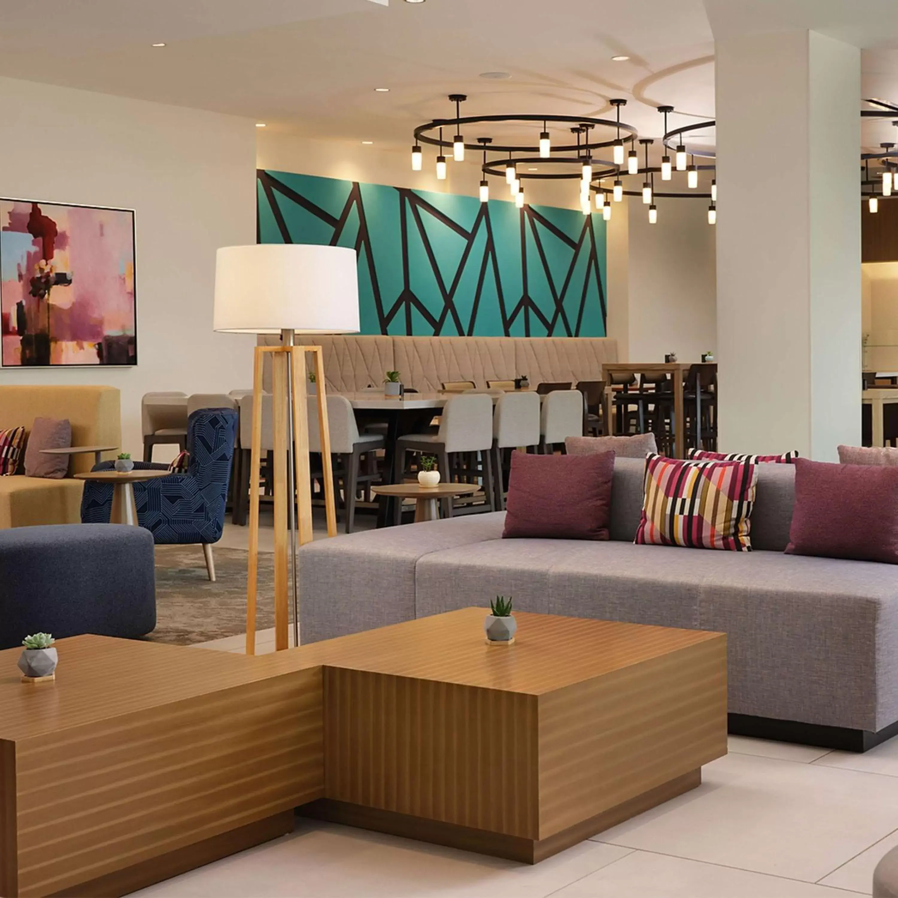 Lobby or reception, Lounge/Bar in Hilton Garden Inn Grapevine At Silverlake Crossing, Tx