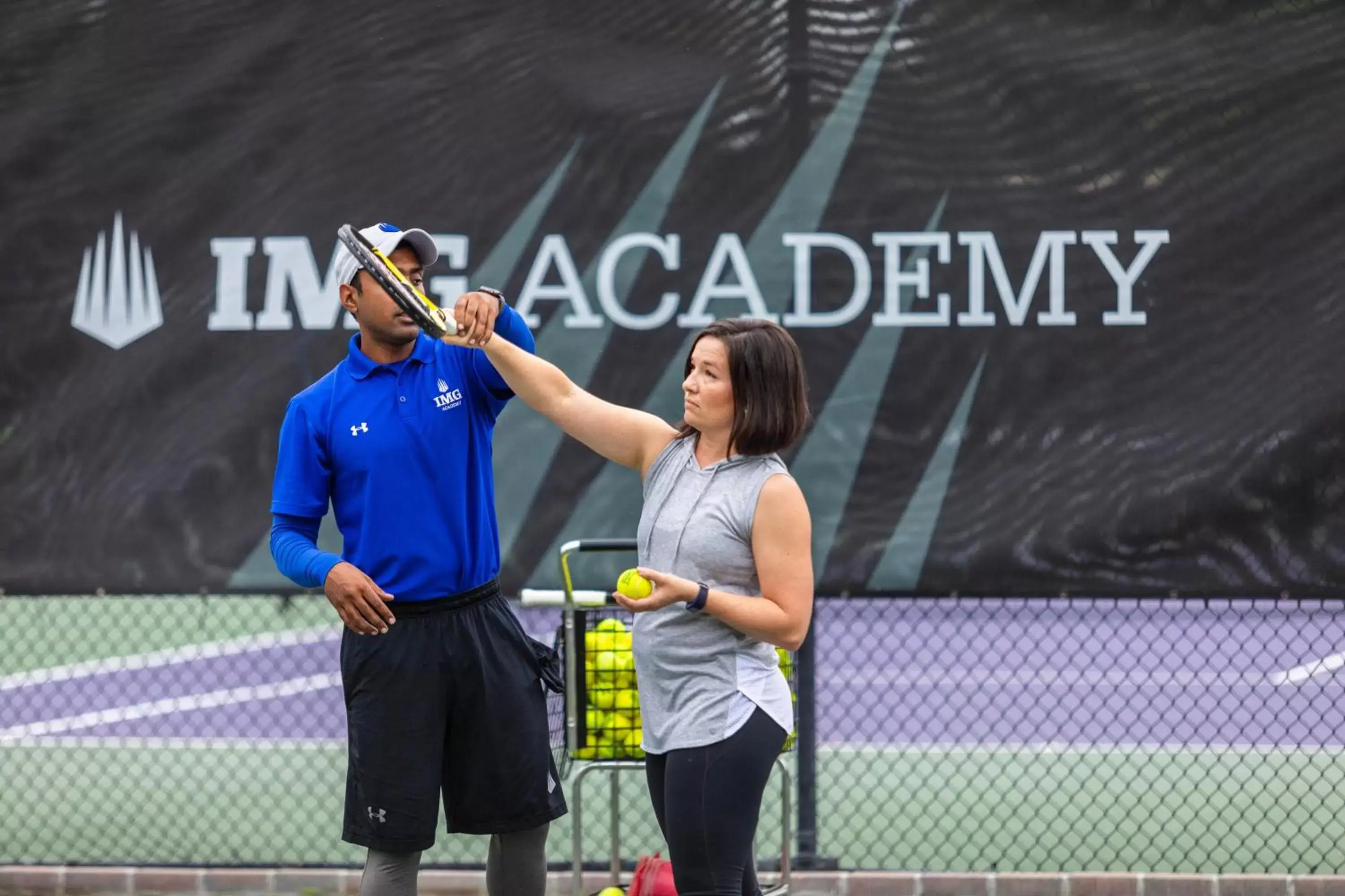 Tennis court in Legacy Hotel at IMG Academy