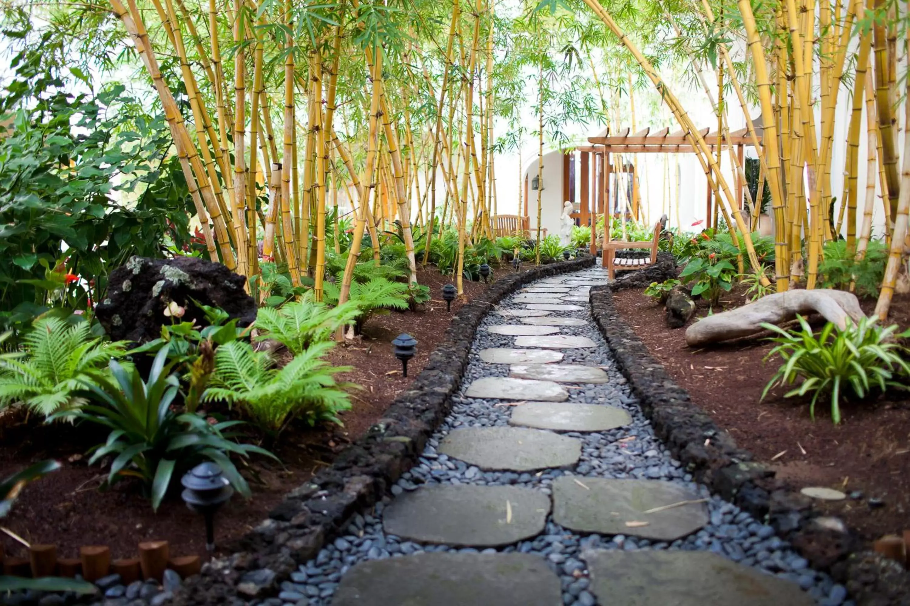 Decorative detail, Garden in Fairmont Kea Lani, Maui