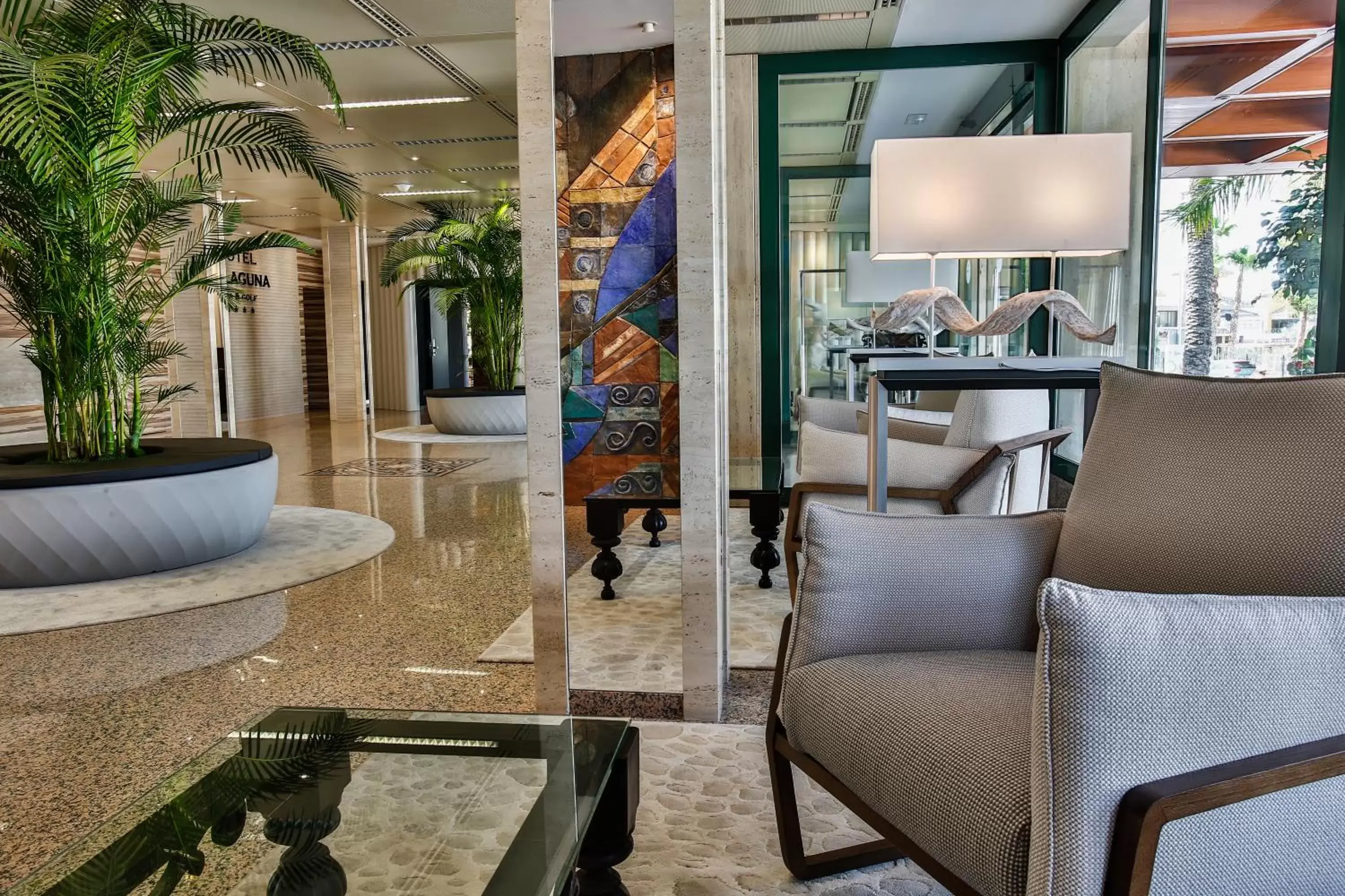 Lobby or reception in Hotel La Laguna Spa & Golf Lobby or reception in Hotel La Laguna Spa & Golf