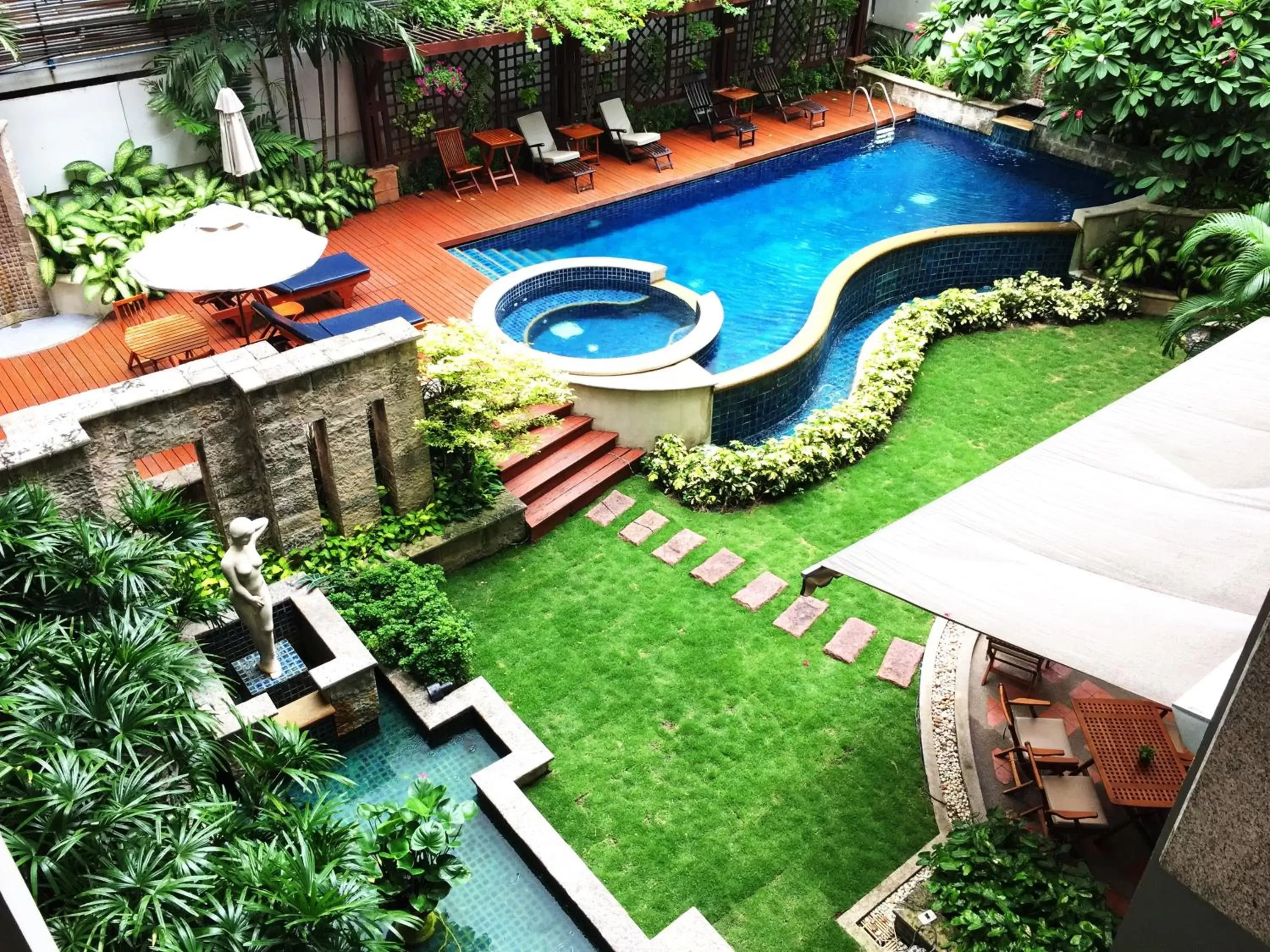Pool View in Silom Serene A Boutique Hotel - SHA Extra Plus