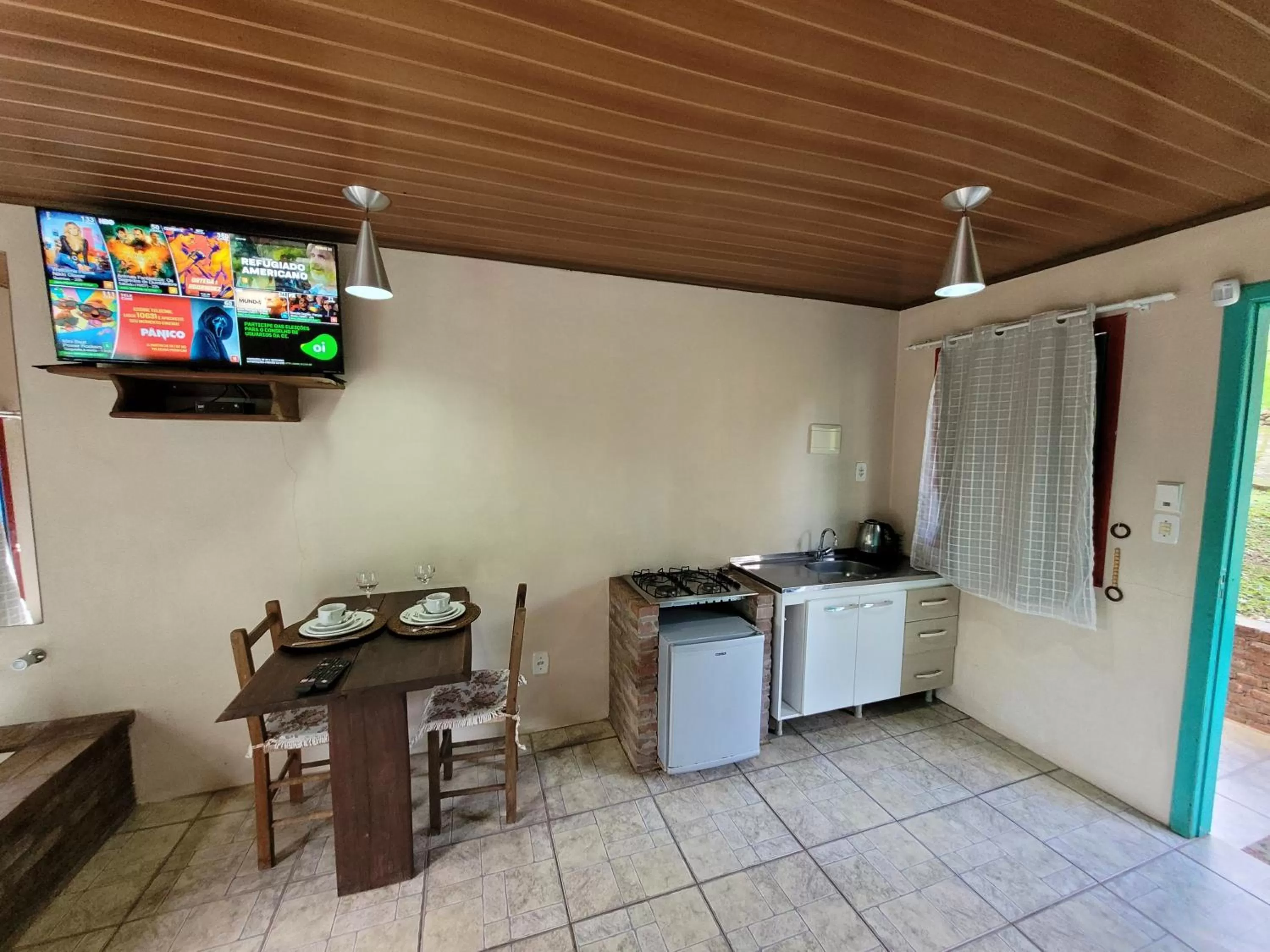 TV and multimedia in Pousada da Chacara